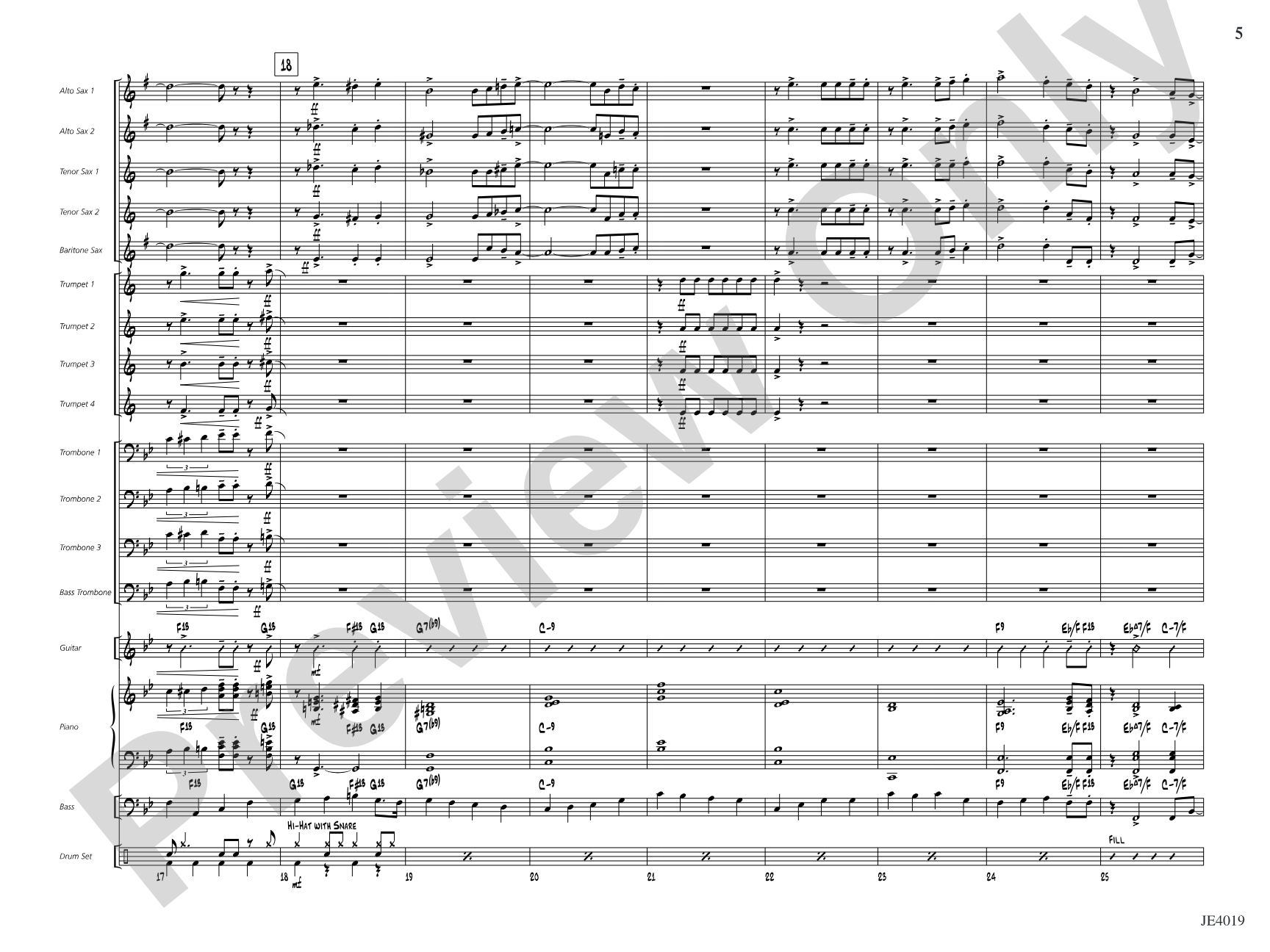 Take Me Out to the Ball Game: Jazz Ensemble Conductor Score & Parts