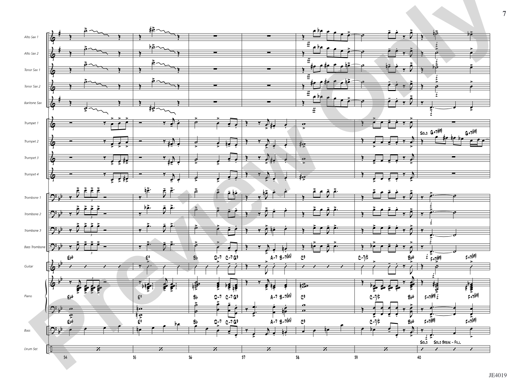 Take Me Out to the Ball Game: Jazz Ensemble Conductor Score & Parts