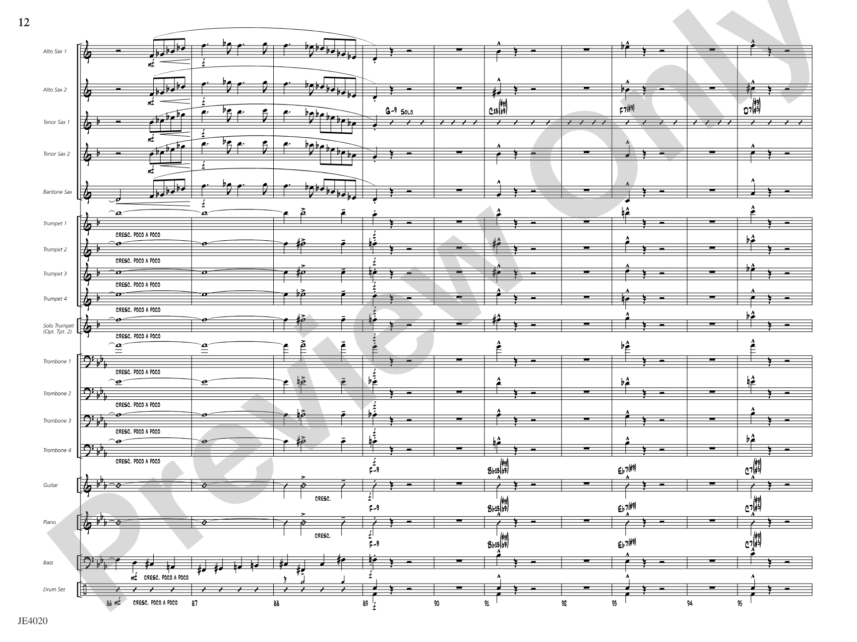 No Lava: Jazz Ensemble Conductor Score & Parts
