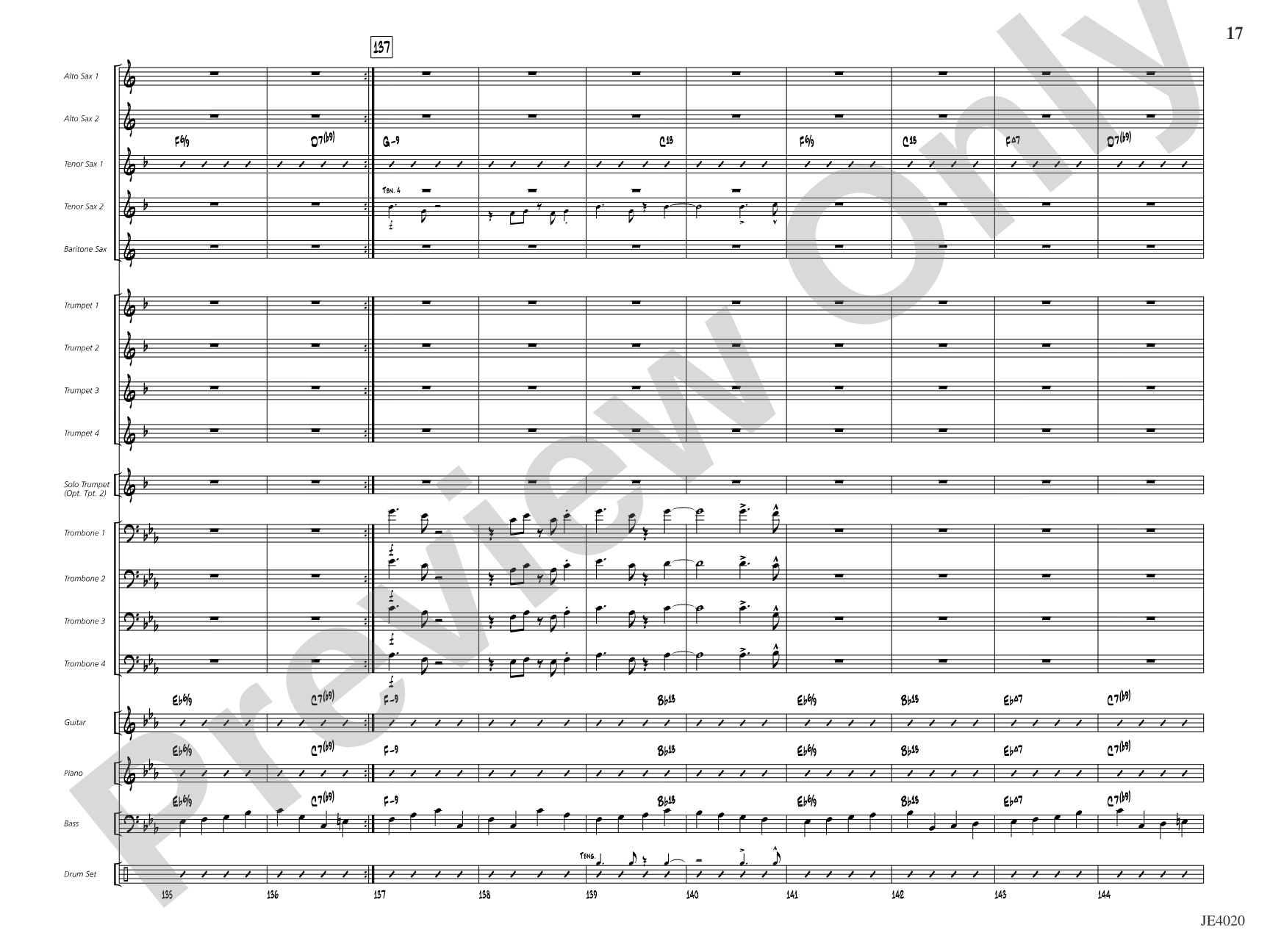 No Lava: Jazz Ensemble Conductor Score & Parts