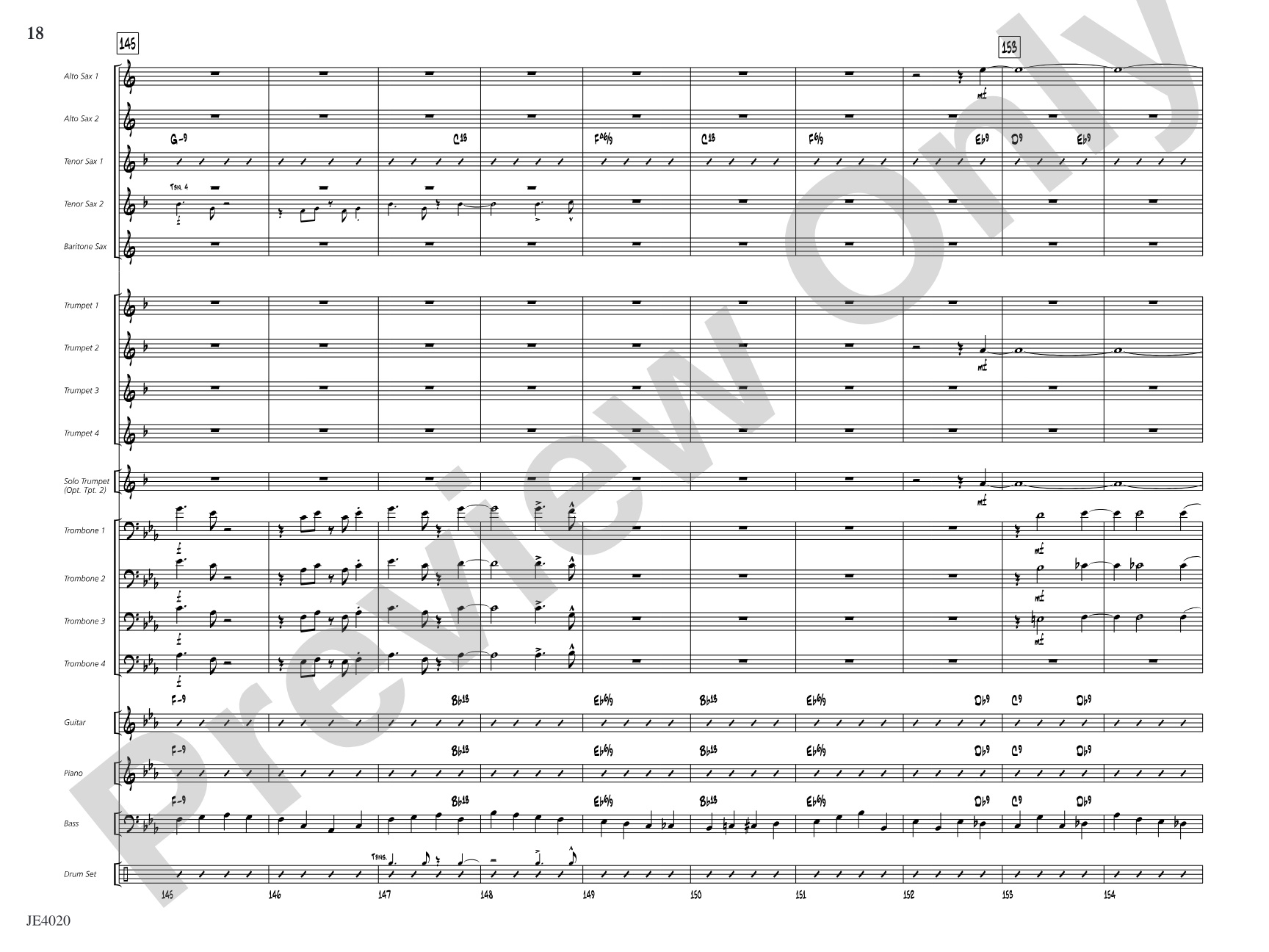 No Lava: Jazz Ensemble Conductor Score & Parts