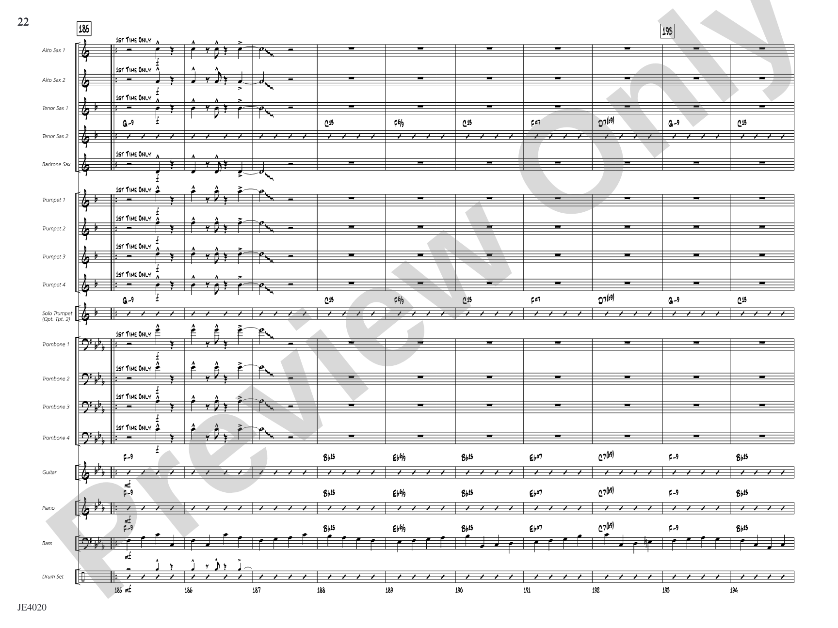 No Lava: Jazz Ensemble Conductor Score & Parts