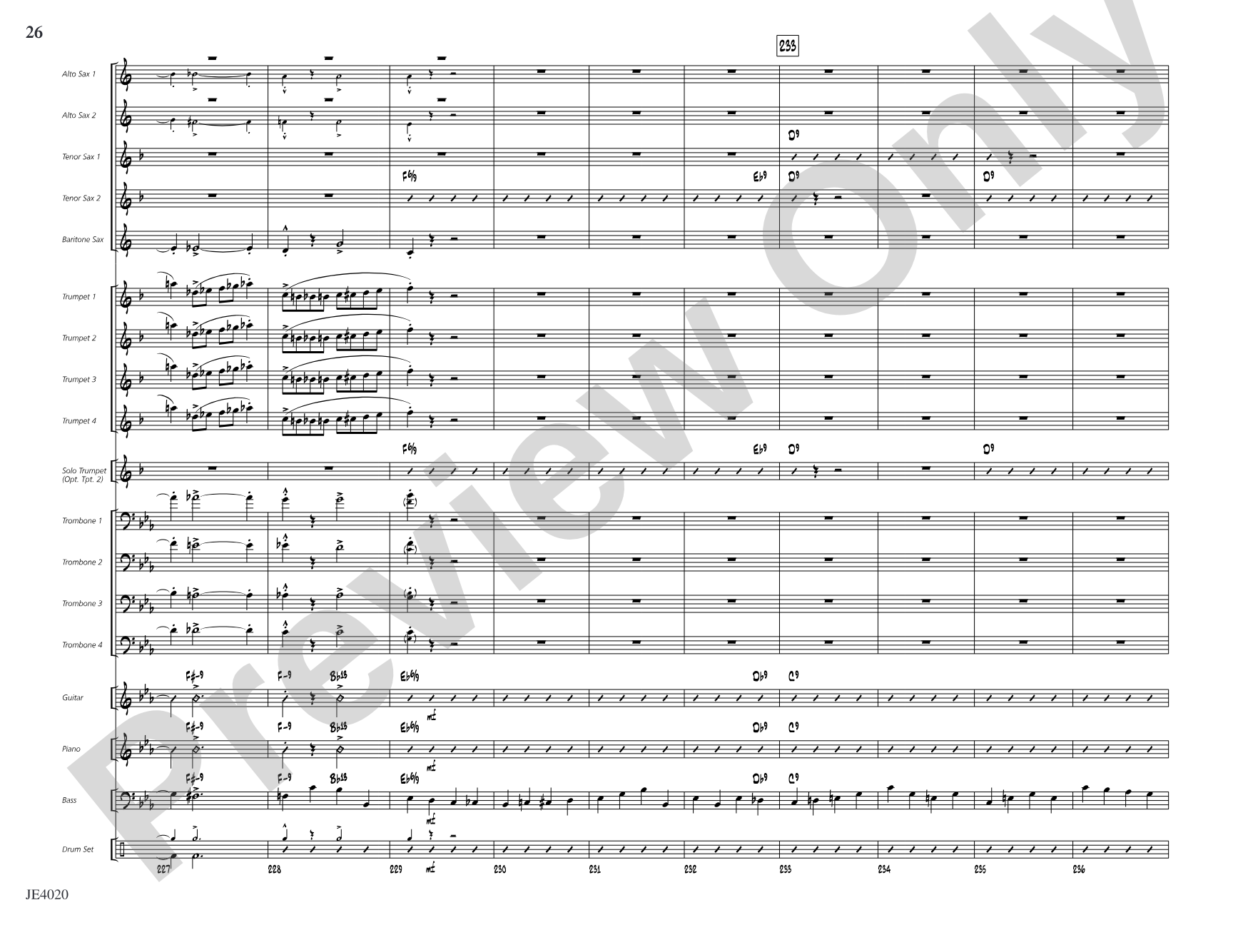 No Lava: Jazz Ensemble Conductor Score & Parts