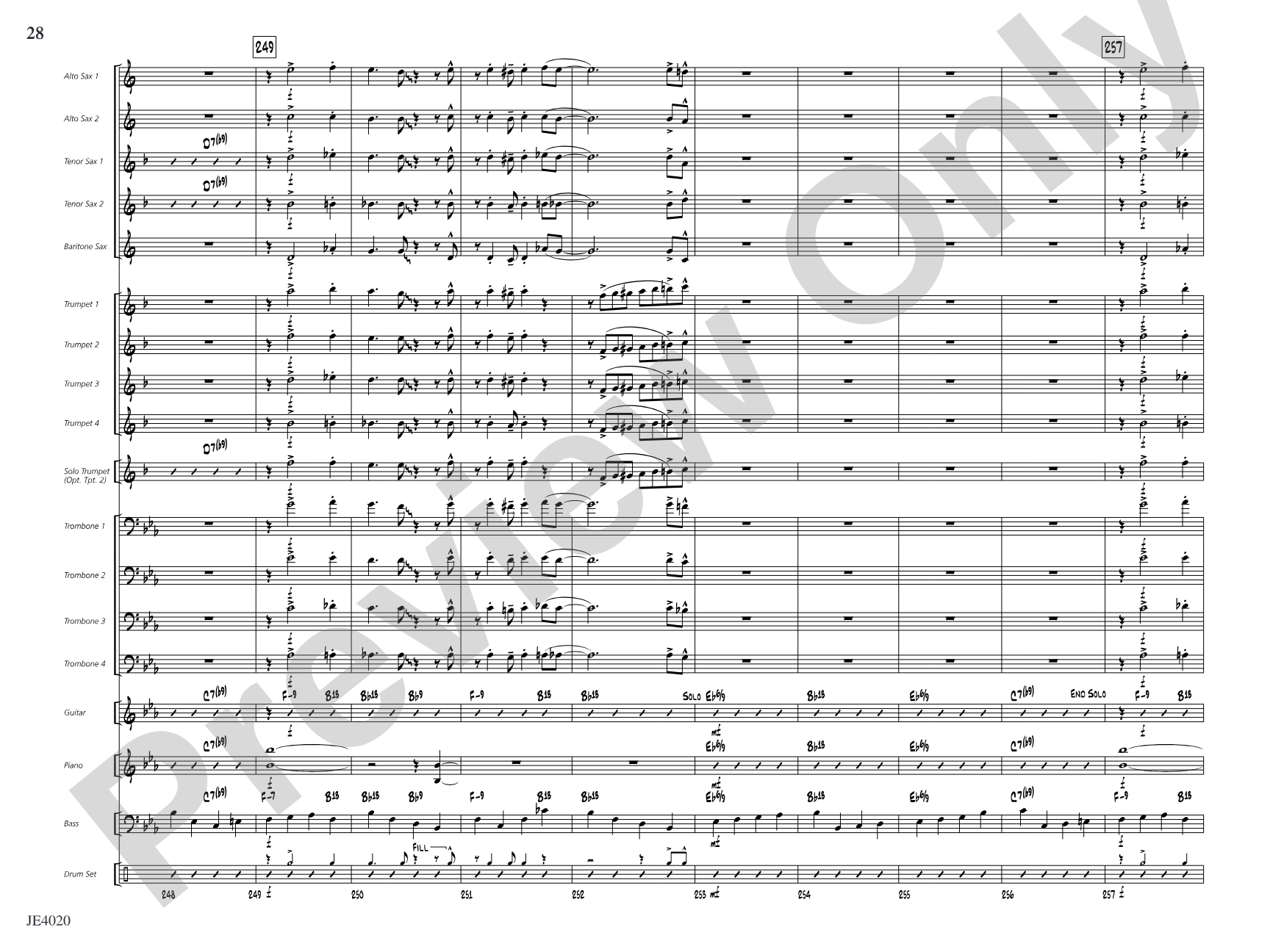 No Lava: Jazz Ensemble Conductor Score & Parts