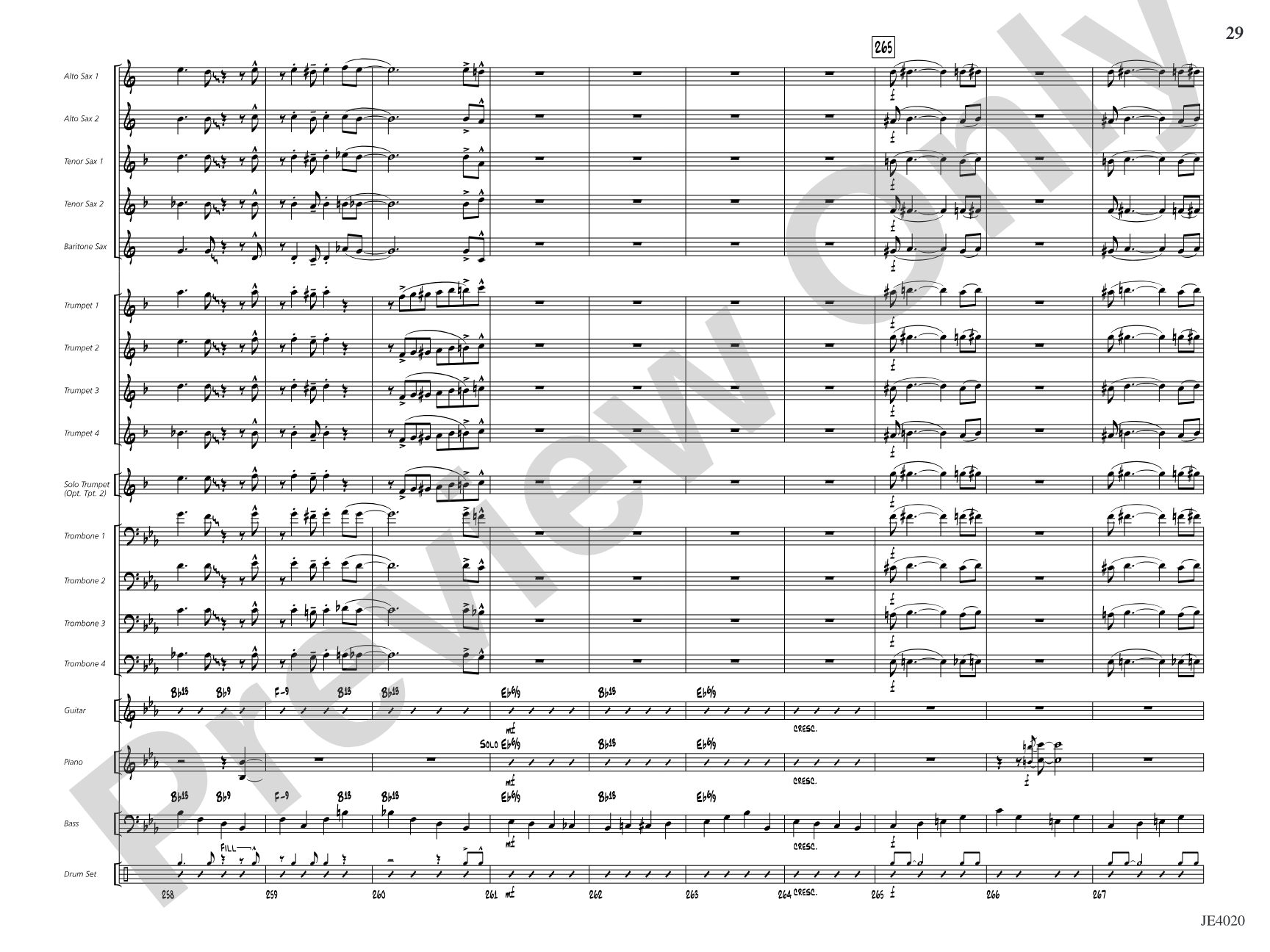 No Lava: Jazz Ensemble Conductor Score & Parts
