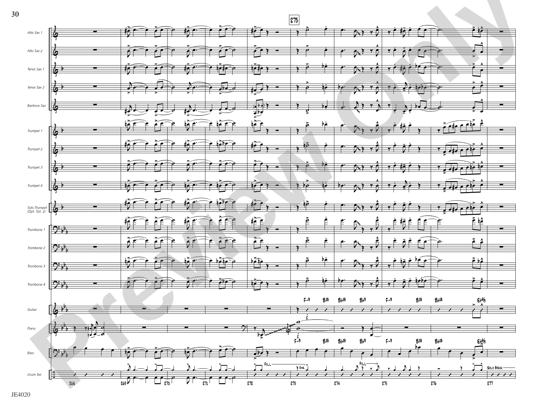 No Lava: Jazz Ensemble Conductor Score & Parts