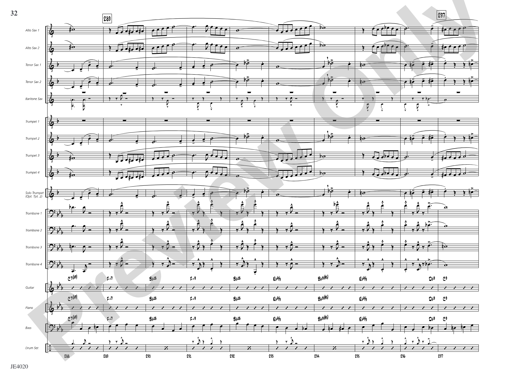 No Lava: Jazz Ensemble Conductor Score & Parts