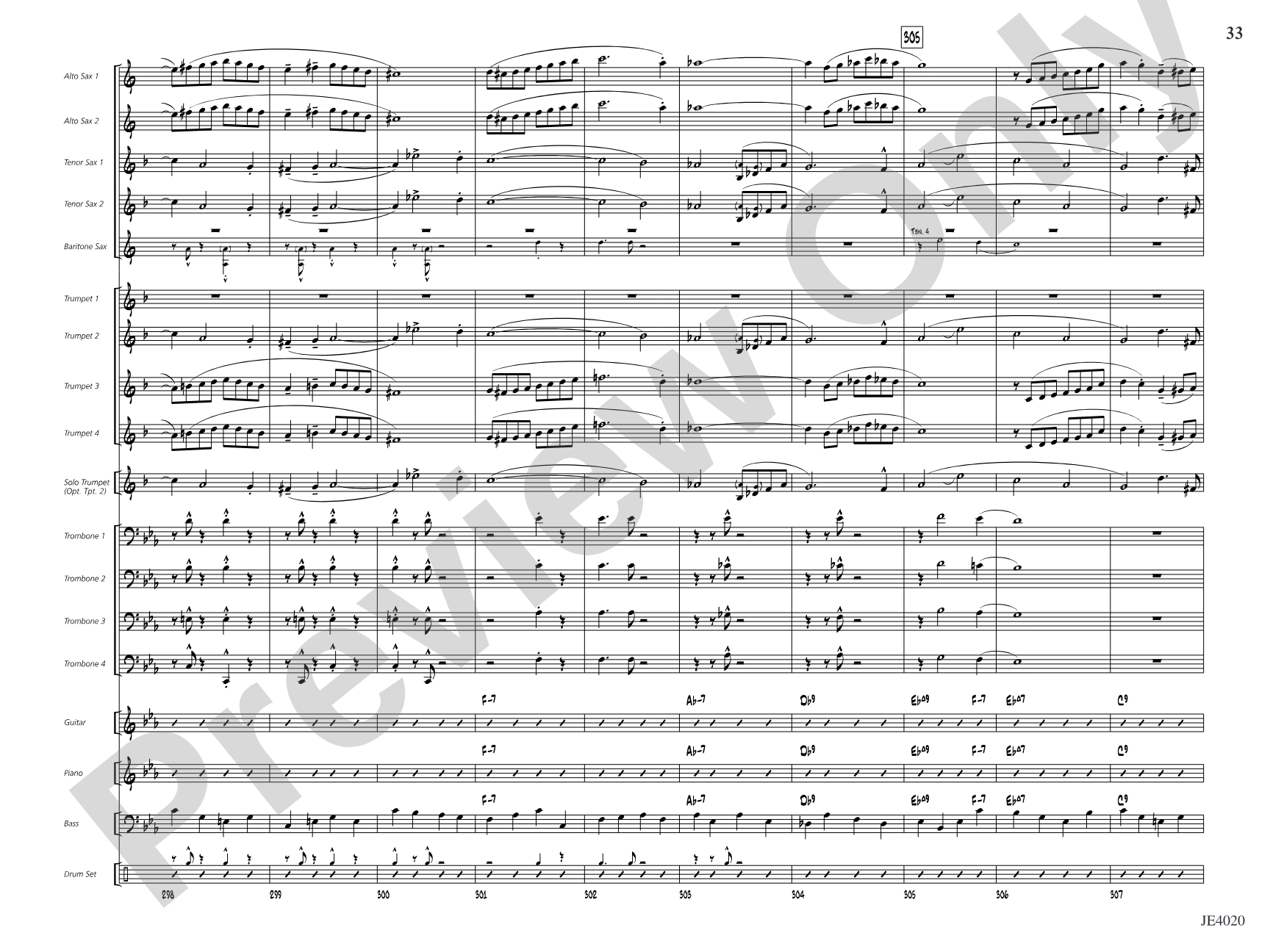 No Lava: Jazz Ensemble Conductor Score & Parts