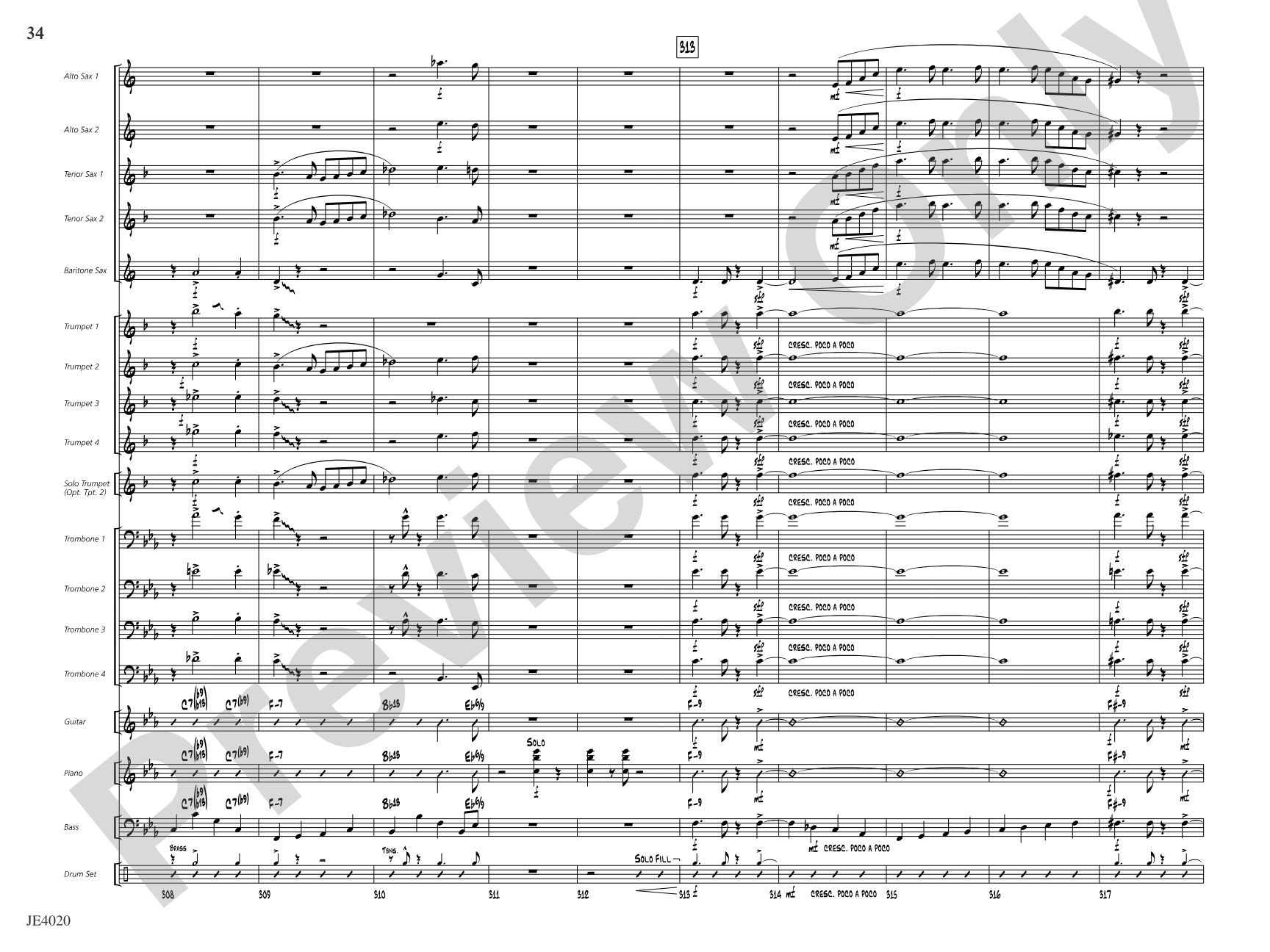 No Lava: Jazz Ensemble Conductor Score & Parts