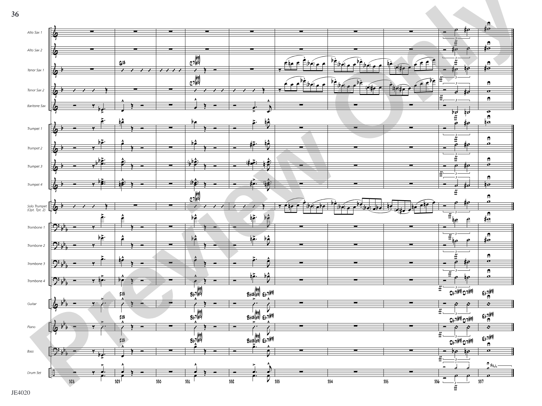 No Lava: Jazz Ensemble Conductor Score & Parts