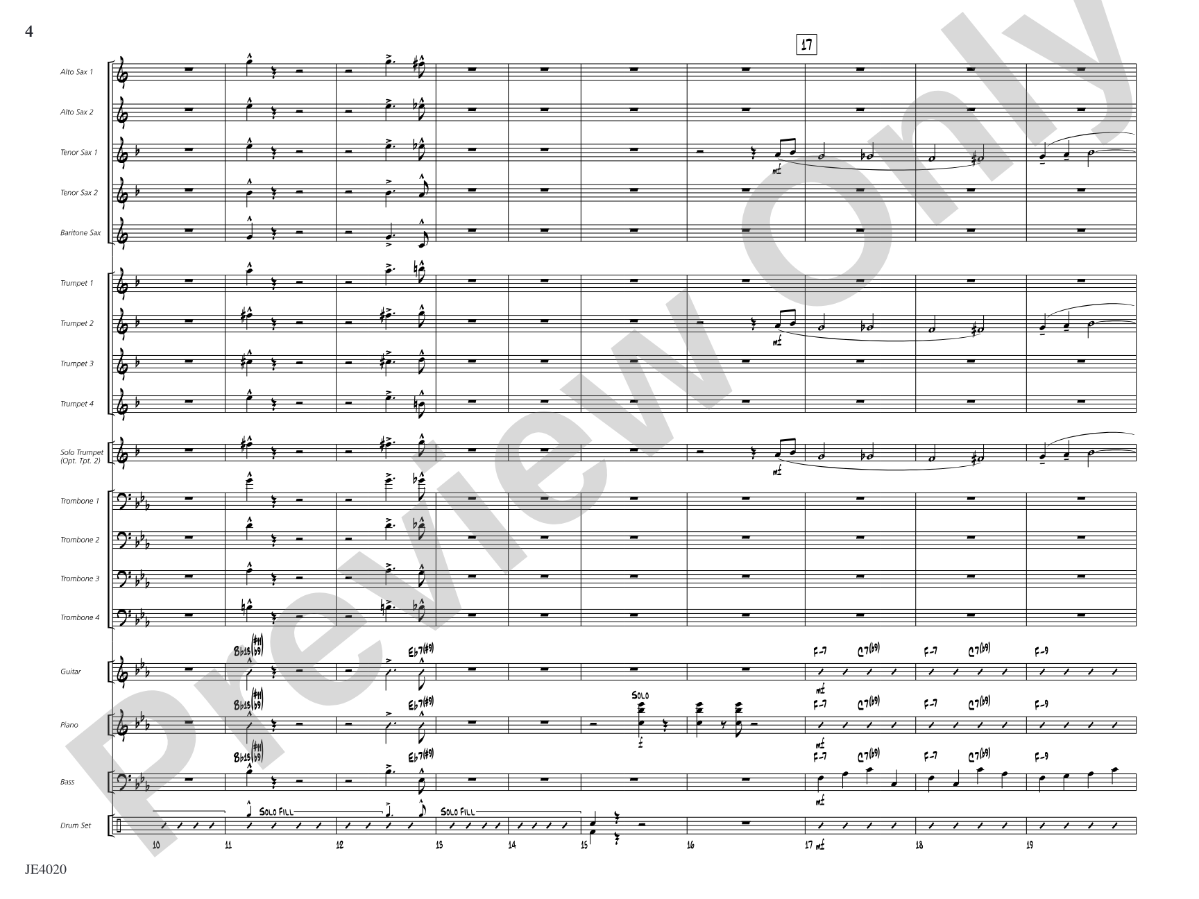 No Lava: Jazz Ensemble Conductor Score & Parts