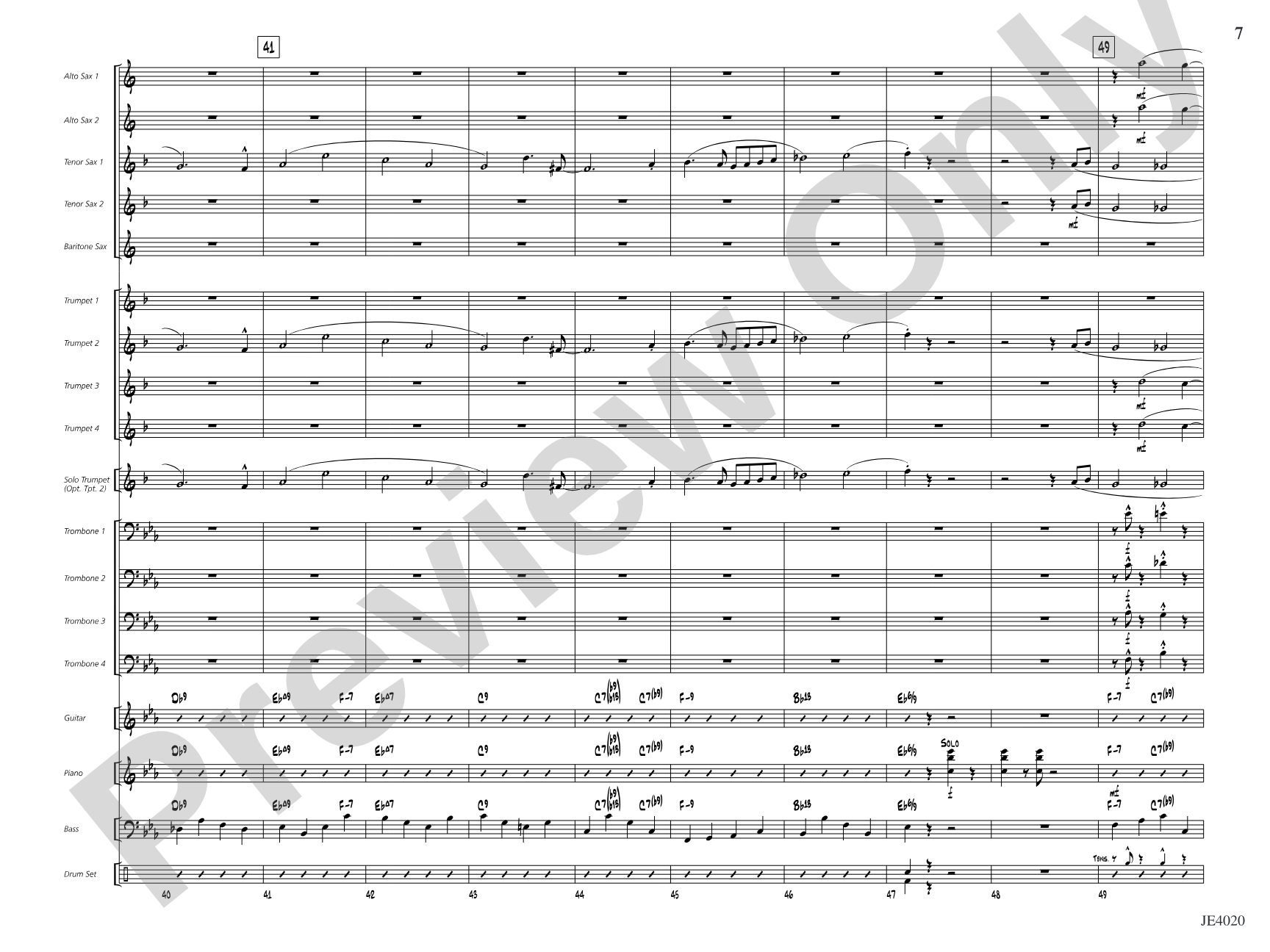 No Lava: Jazz Ensemble Conductor Score & Parts