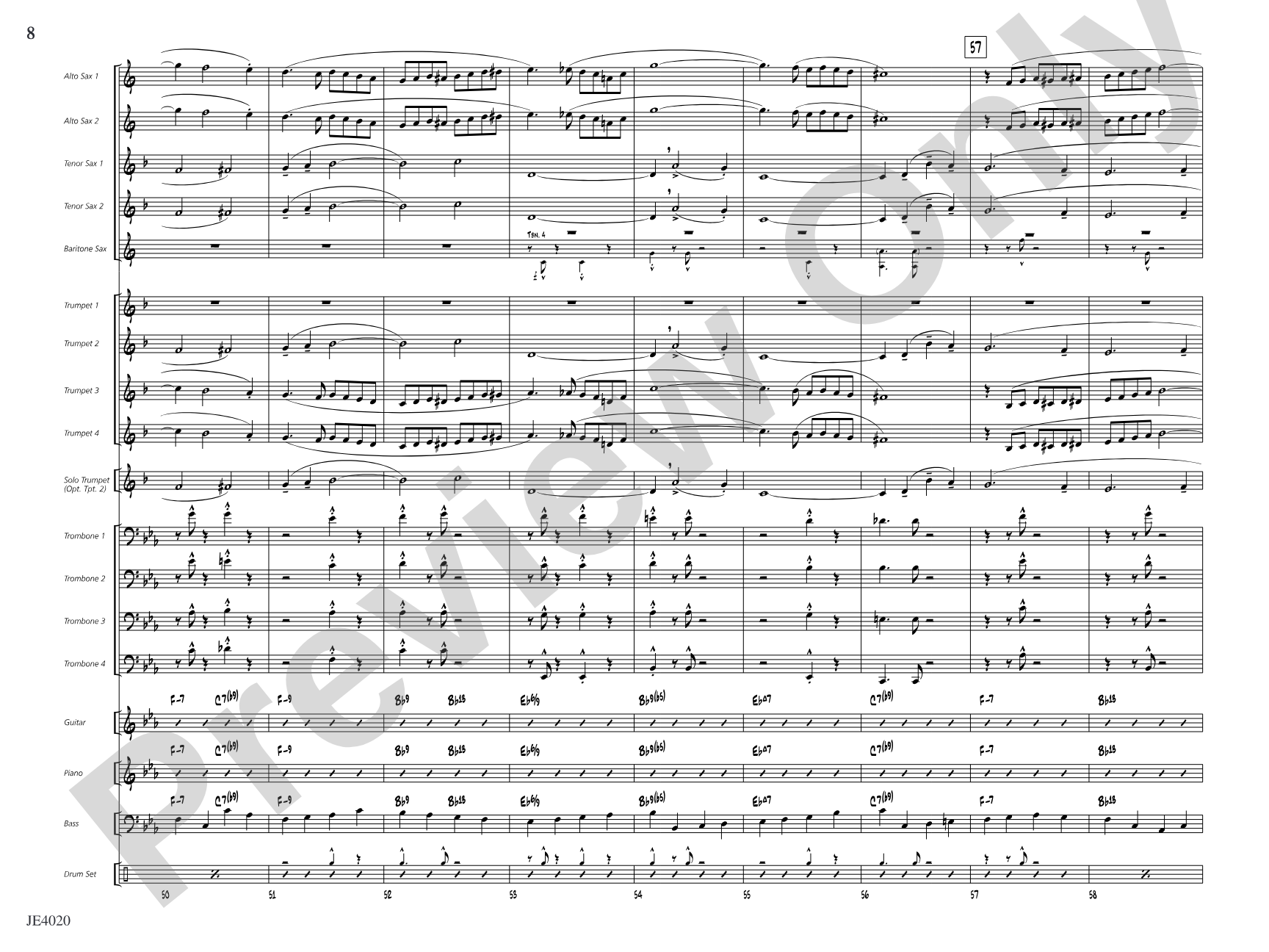 No Lava: Jazz Ensemble Conductor Score & Parts