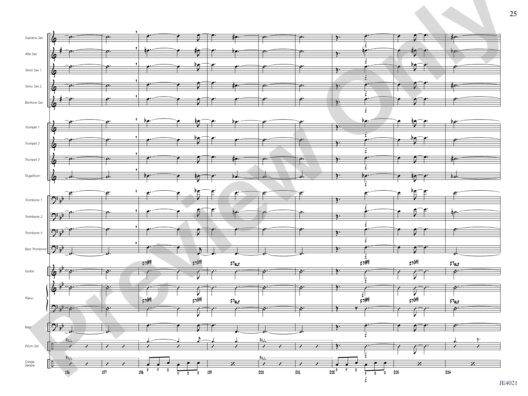 Techénko: Jazz Ensemble Conductor Score & Parts