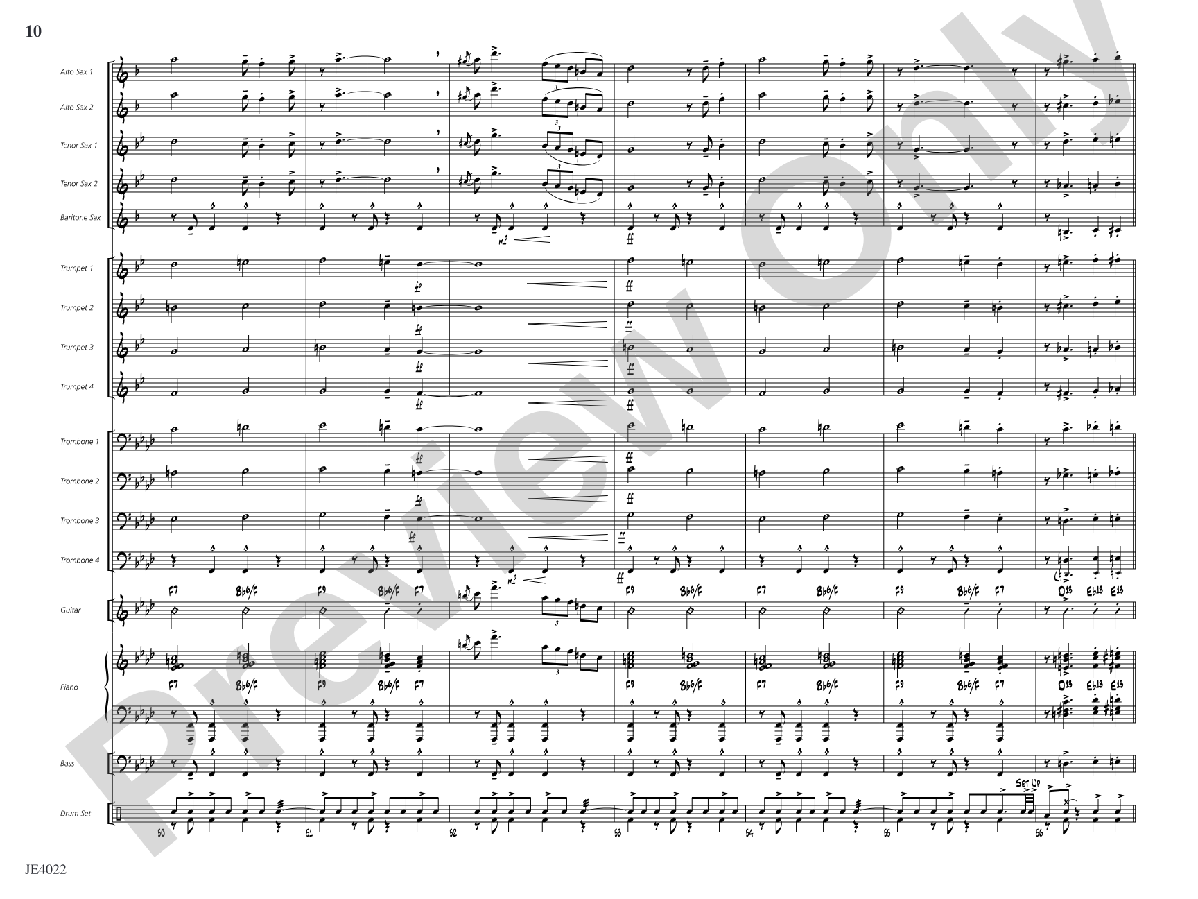 Go Where I Send Thee: Jazz Ensemble Conductor Score & Parts