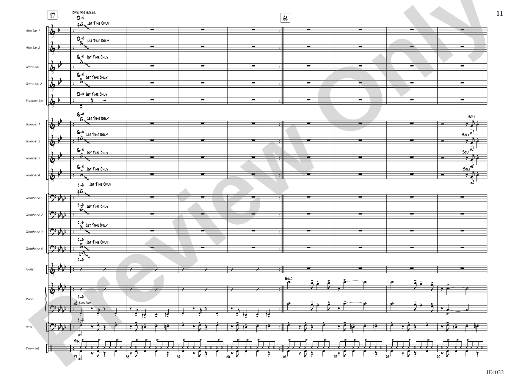 Go Where I Send Thee: Jazz Ensemble Conductor Score & Parts