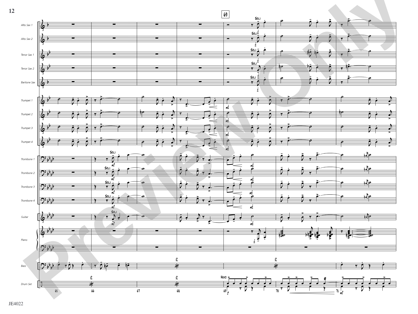 Go Where I Send Thee: Jazz Ensemble Conductor Score & Parts