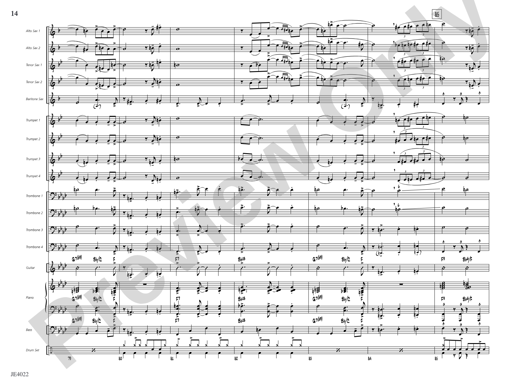 Go Where I Send Thee: Jazz Ensemble Conductor Score & Parts