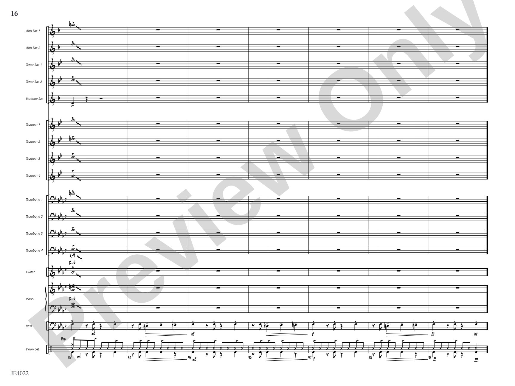 Go Where I Send Thee: Jazz Ensemble Conductor Score & Parts