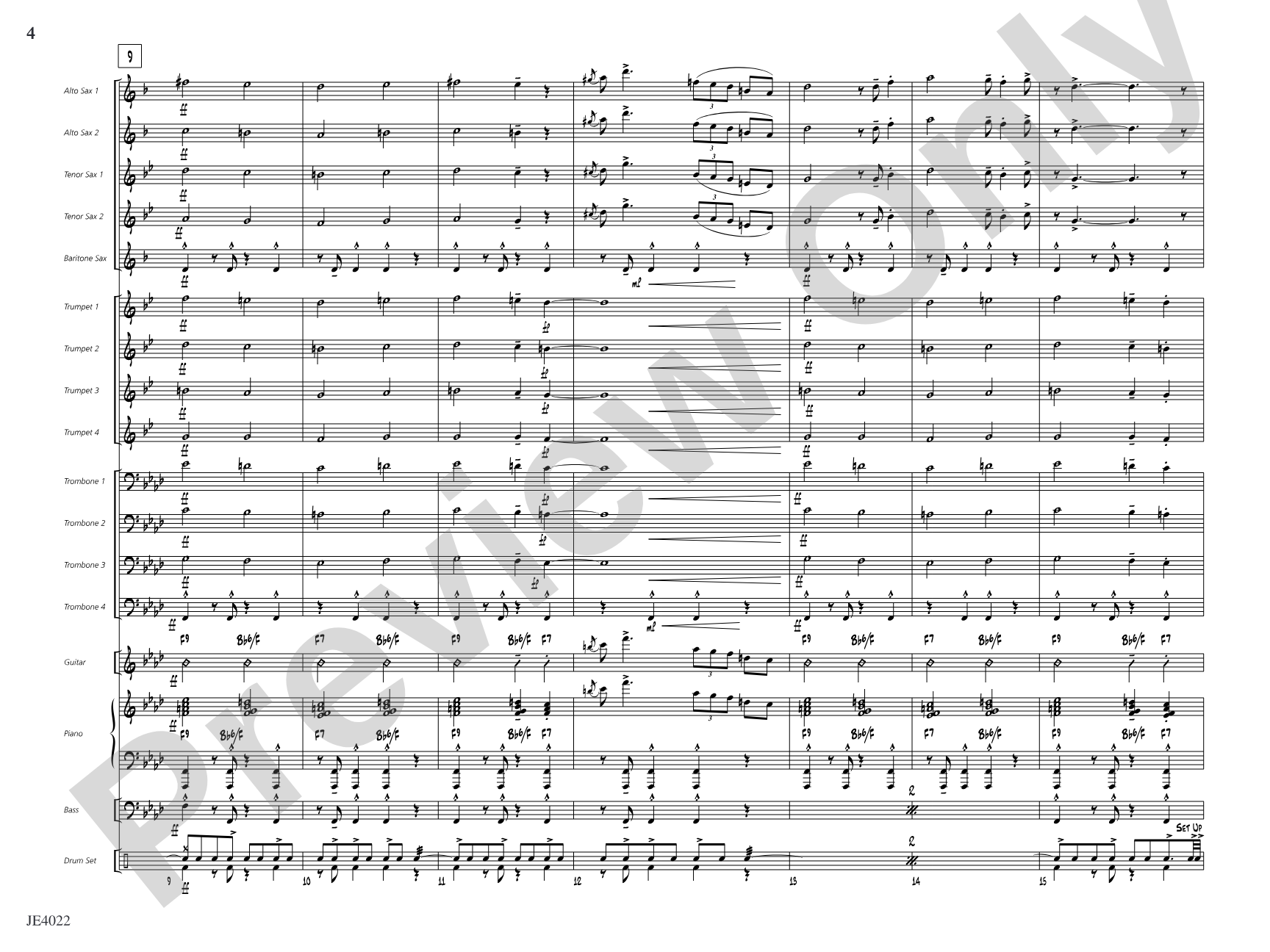 Go Where I Send Thee: Jazz Ensemble Conductor Score & Parts