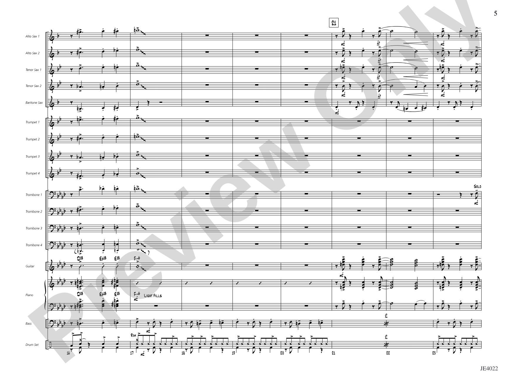 Go Where I Send Thee: Jazz Ensemble Conductor Score & Parts