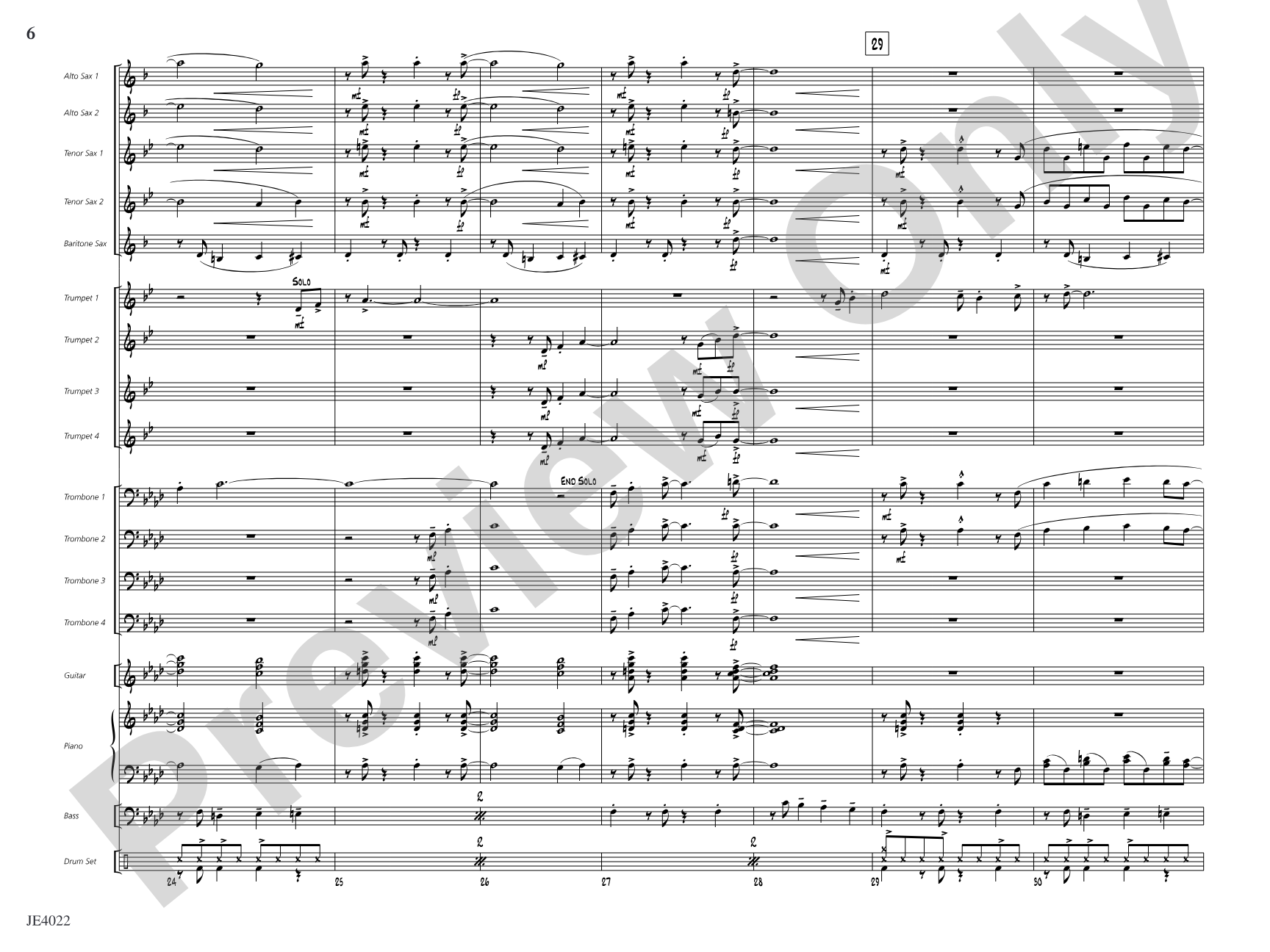 Go Where I Send Thee: Jazz Ensemble Conductor Score & Parts