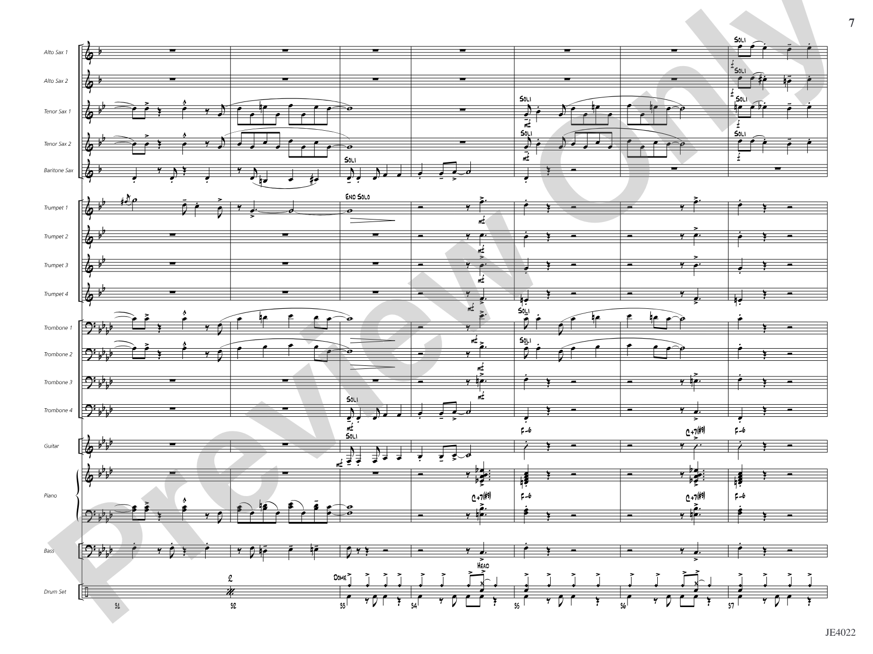 Go Where I Send Thee: Jazz Ensemble Conductor Score & Parts
