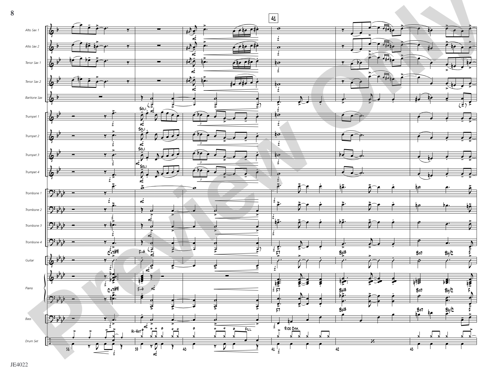 Go Where I Send Thee: Jazz Ensemble Conductor Score & Parts