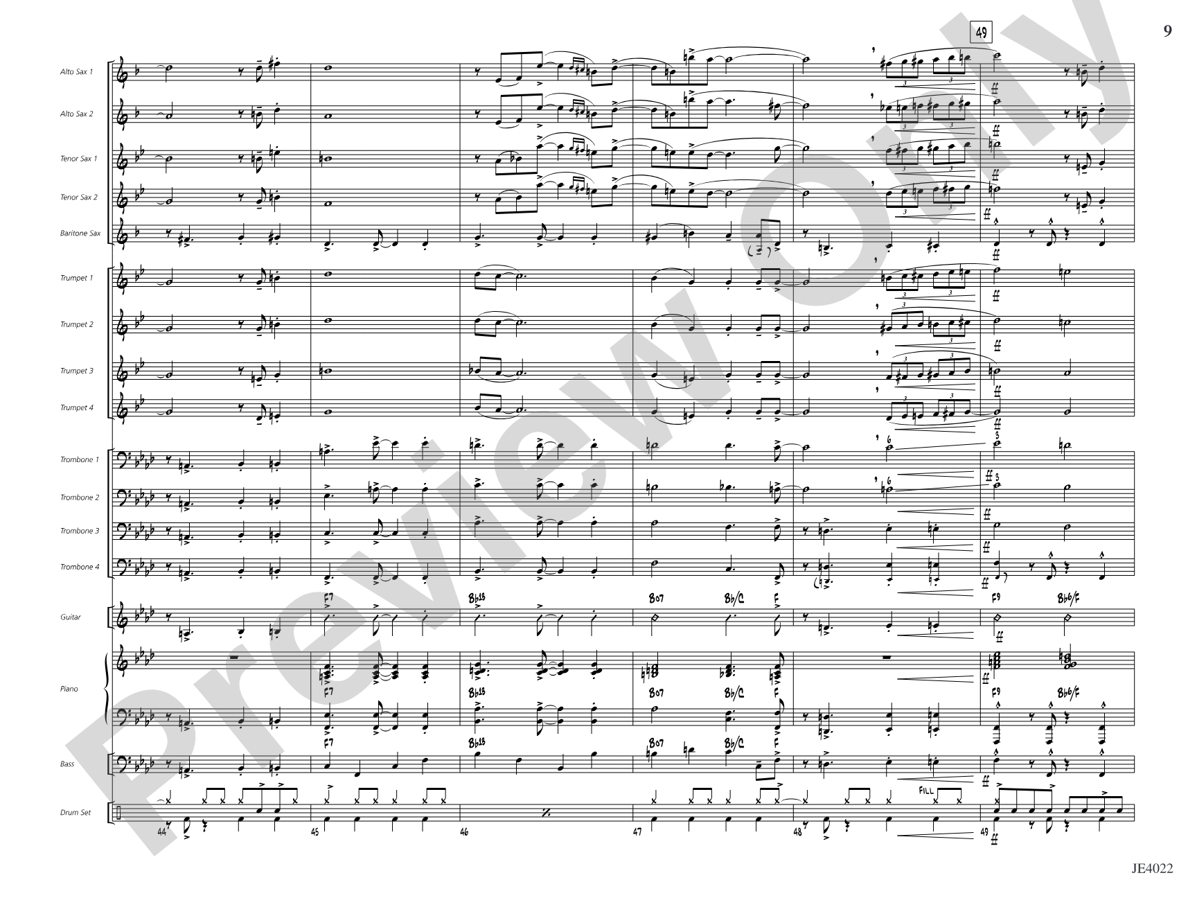 Go Where I Send Thee: Jazz Ensemble Conductor Score & Parts