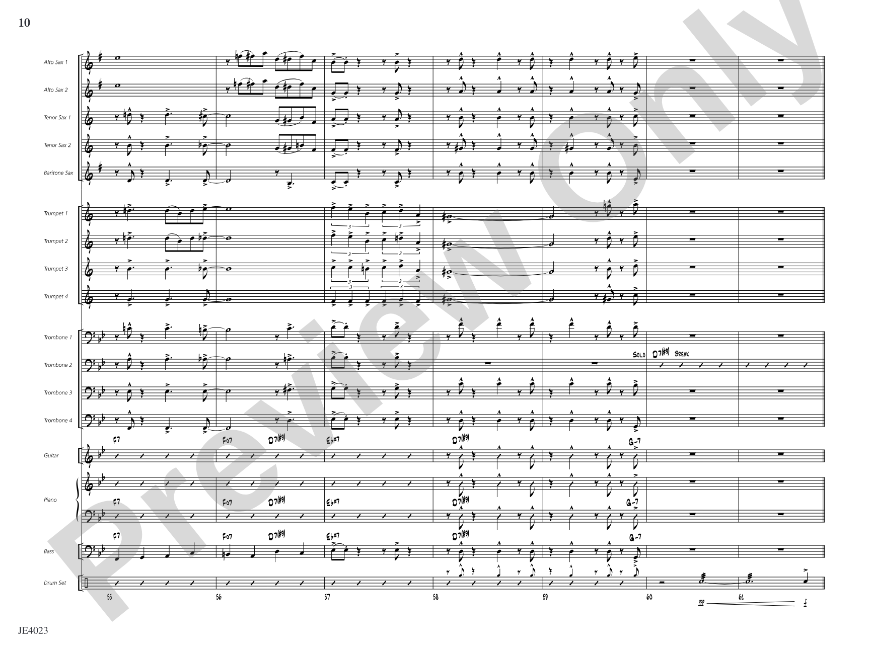 Zifflemeyer Blues: Jazz Ensemble Conductor Score & Parts