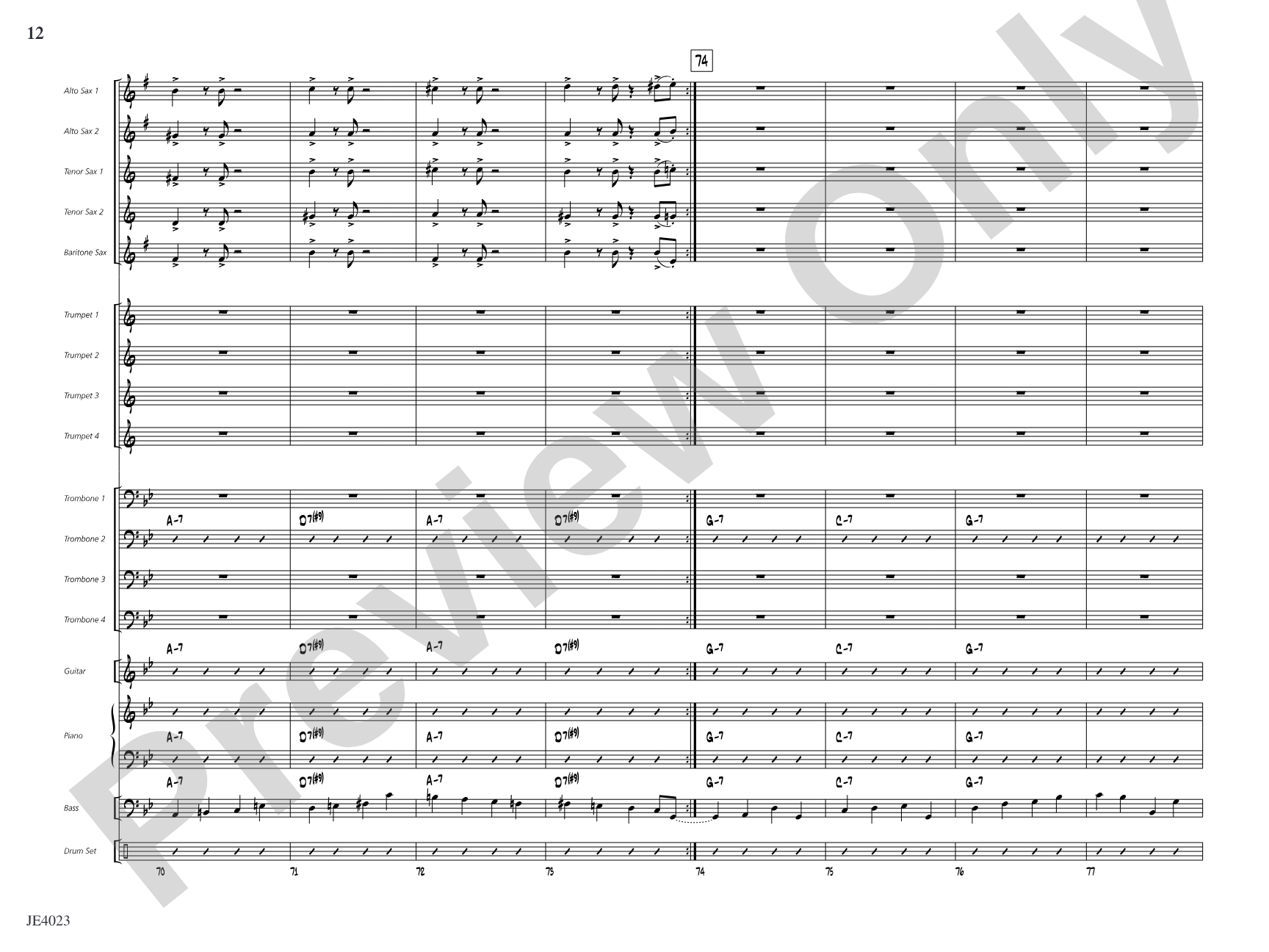 Zifflemeyer Blues: Jazz Ensemble Conductor Score & Parts