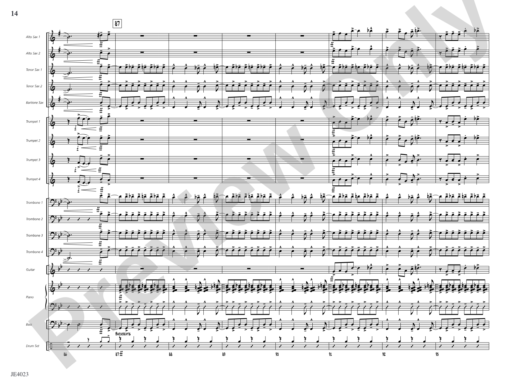Zifflemeyer Blues: Jazz Ensemble Conductor Score & Parts
