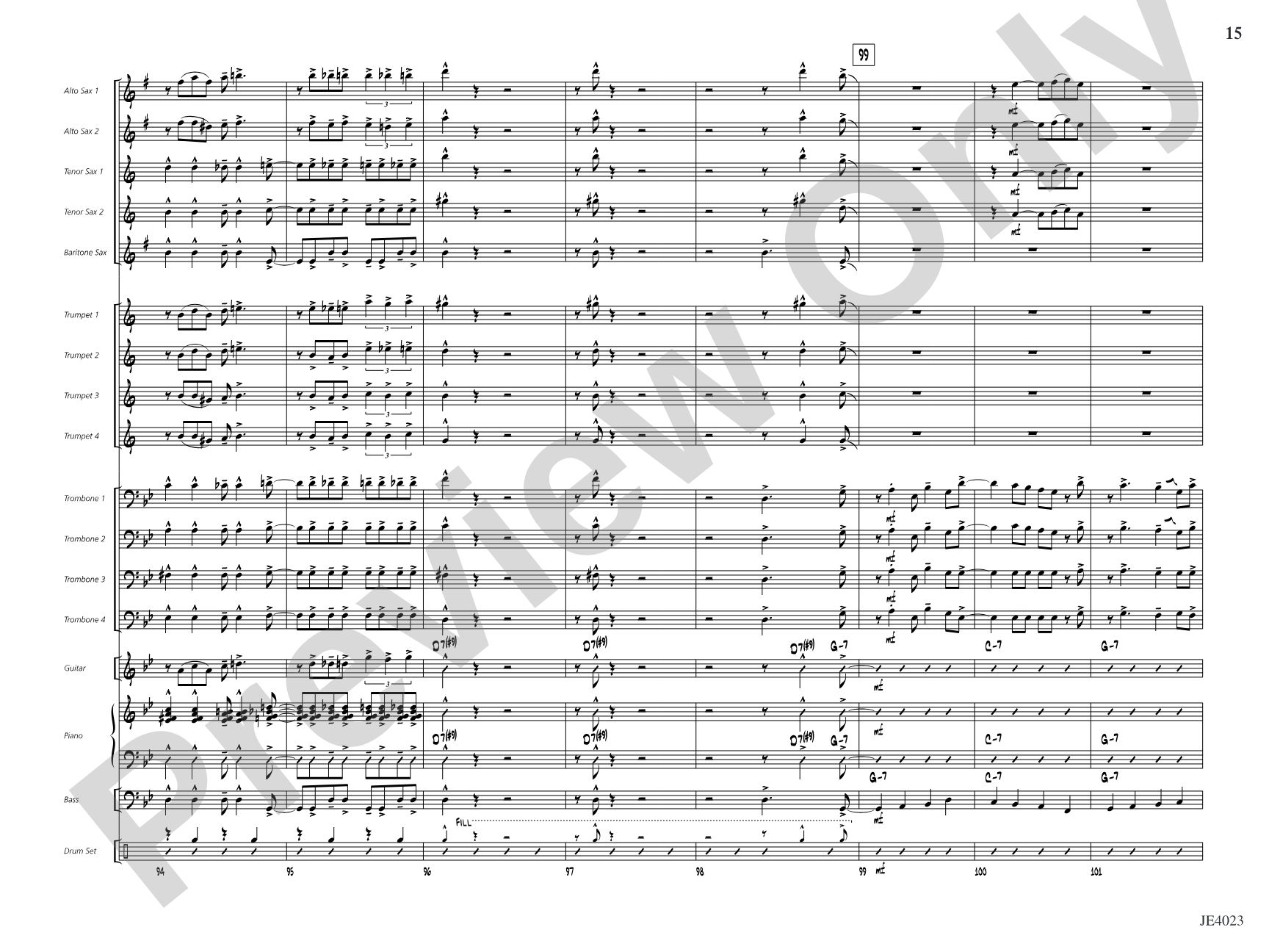 Zifflemeyer Blues: Jazz Ensemble Conductor Score & Parts
