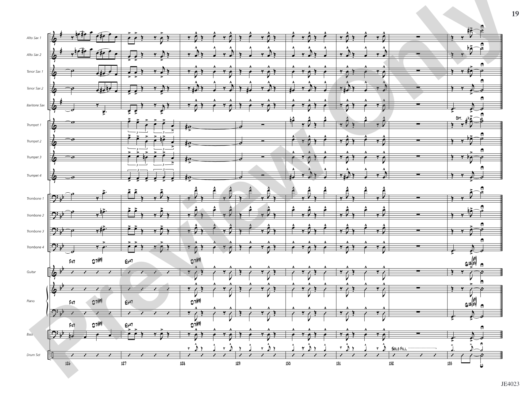 Zifflemeyer Blues: Jazz Ensemble Conductor Score & Parts