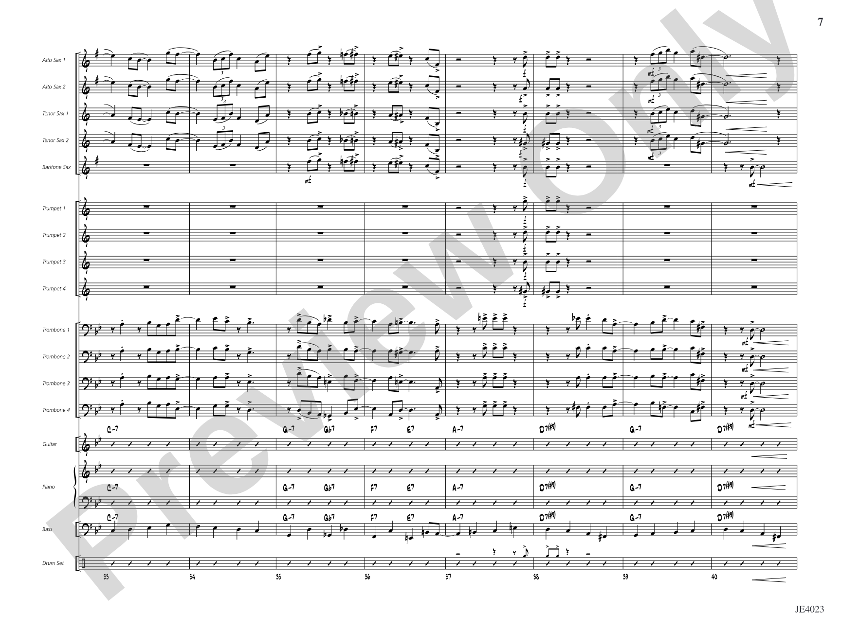 Zifflemeyer Blues: Jazz Ensemble Conductor Score & Parts
