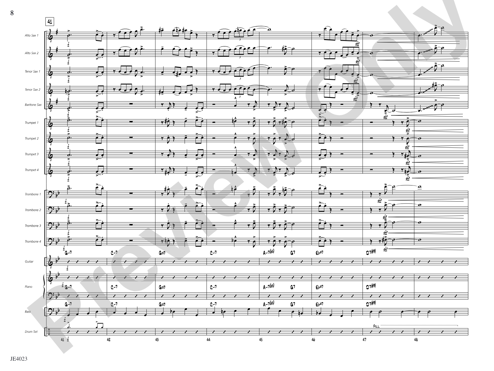 Zifflemeyer Blues: Jazz Ensemble Conductor Score & Parts