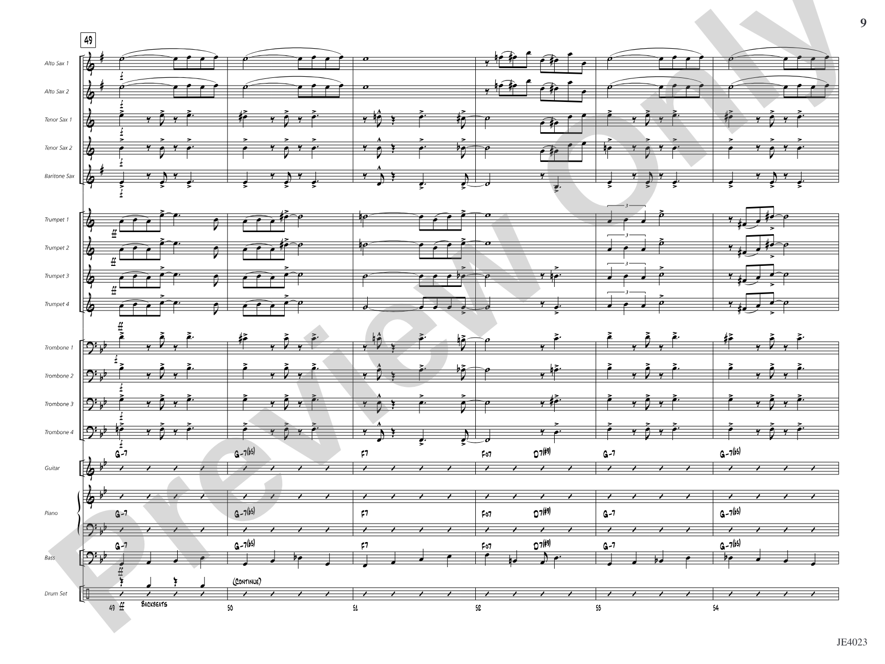 Zifflemeyer Blues: Jazz Ensemble Conductor Score & Parts