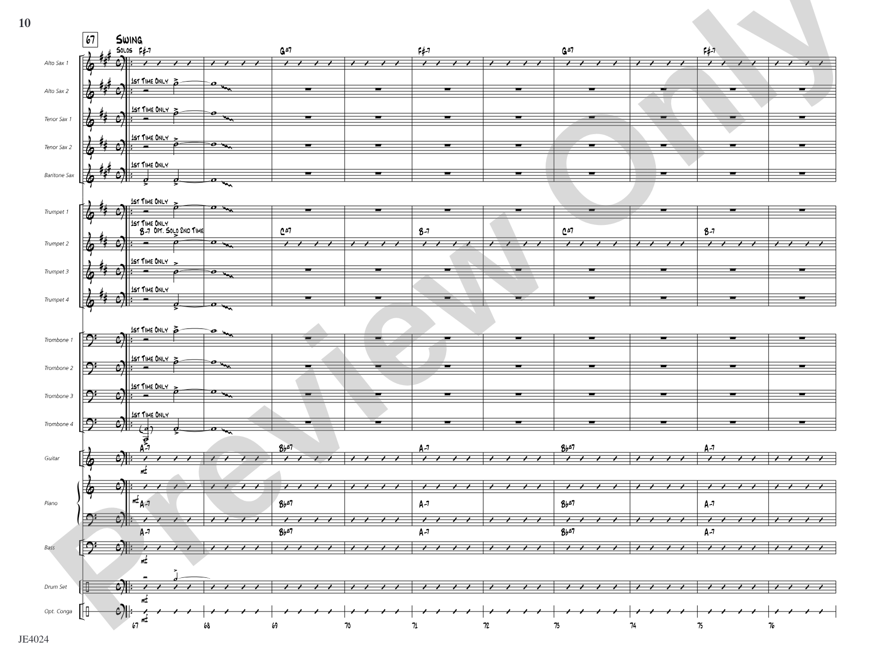 Suspension Bridge: Jazz Ensemble Conductor Score & Parts