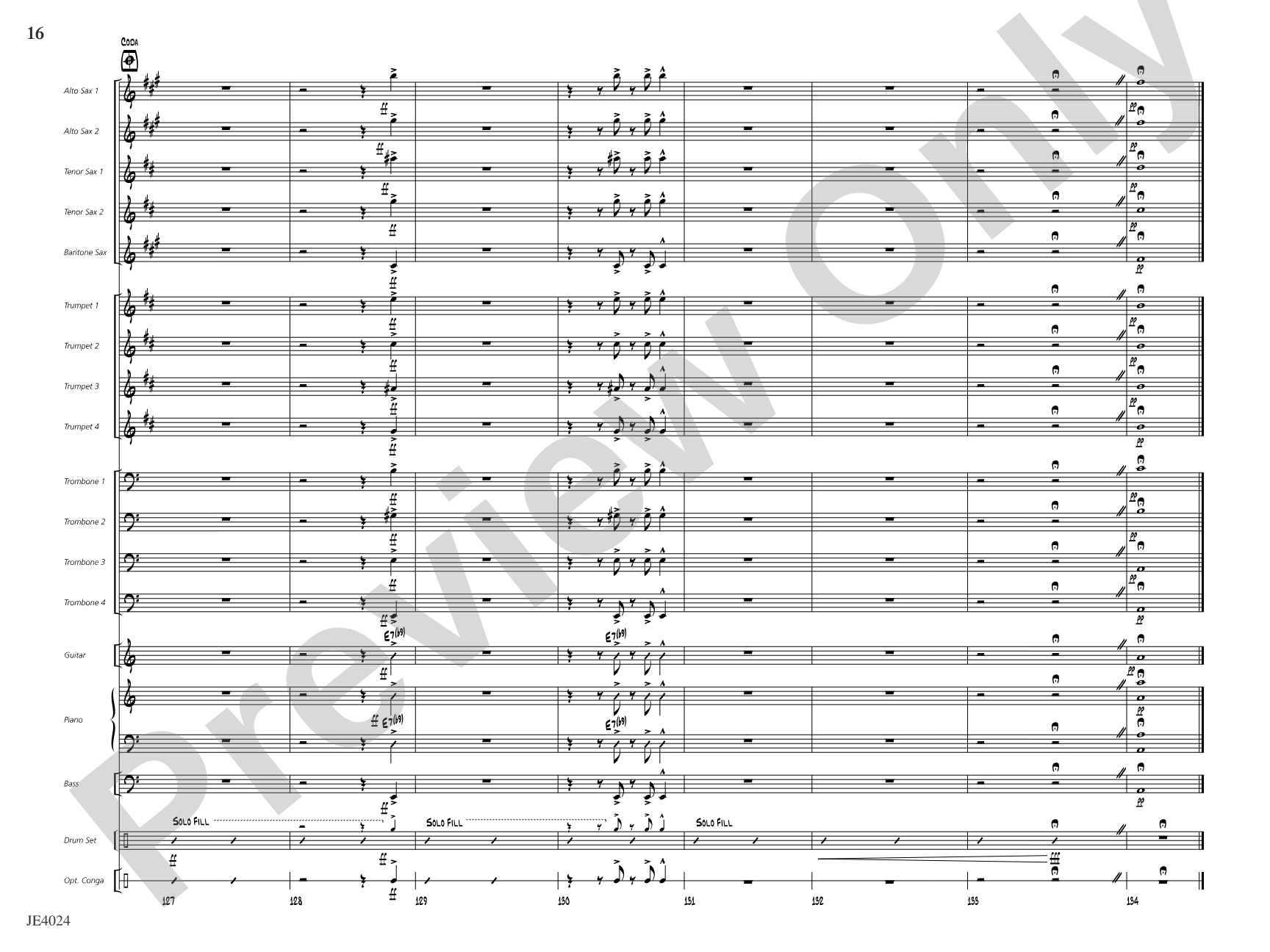 Suspension Bridge: Jazz Ensemble Conductor Score & Parts