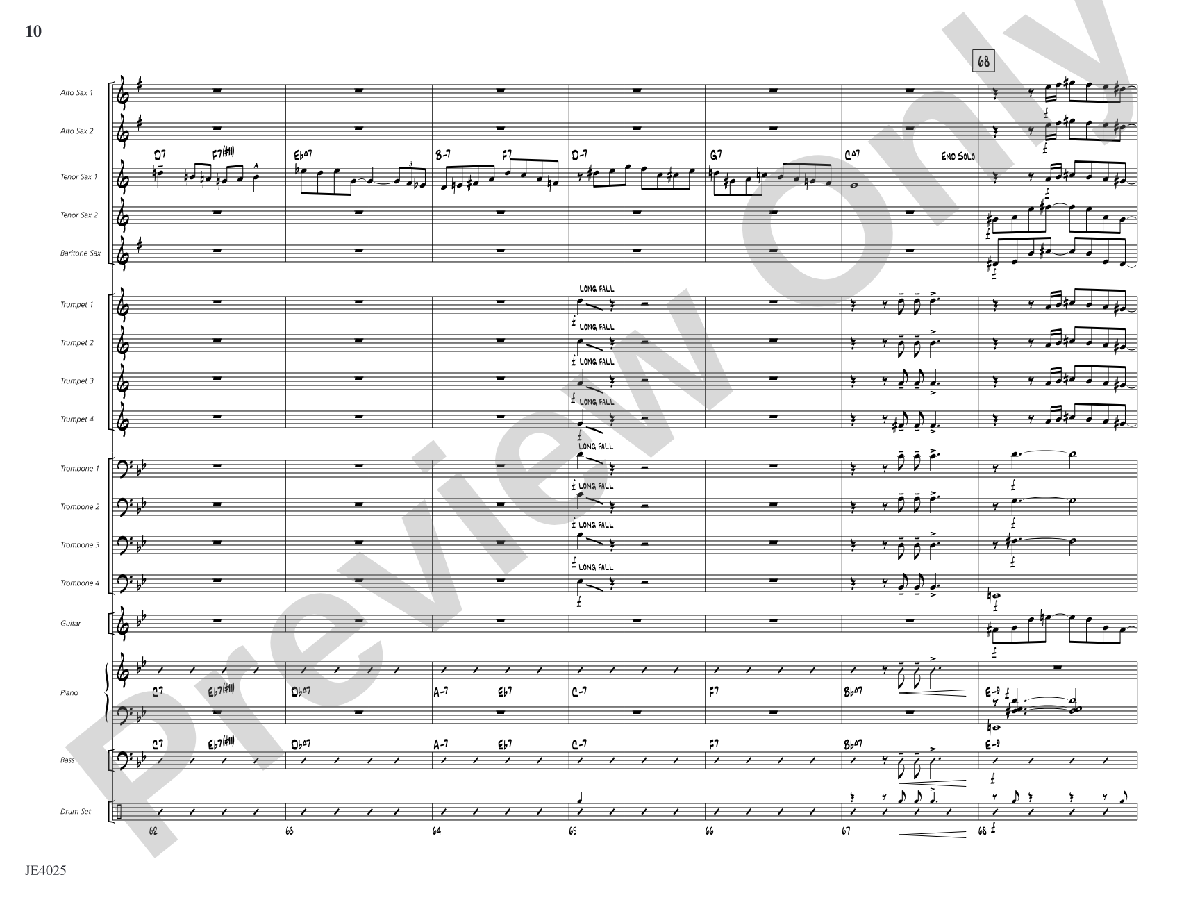 Central Shuffle: Jazz Ensemble Conductor Score & Parts