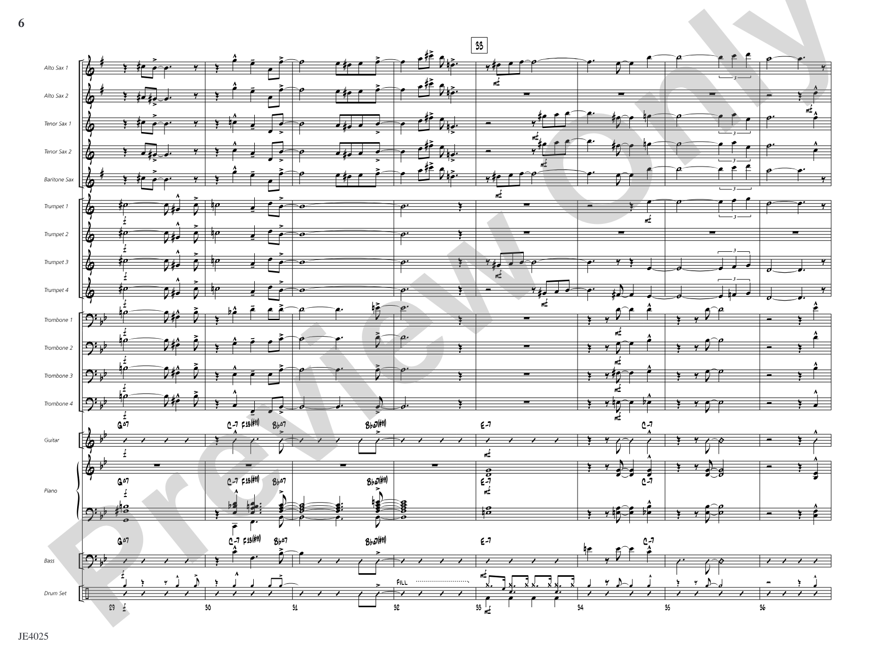 Central Shuffle: Jazz Ensemble Conductor Score & Parts