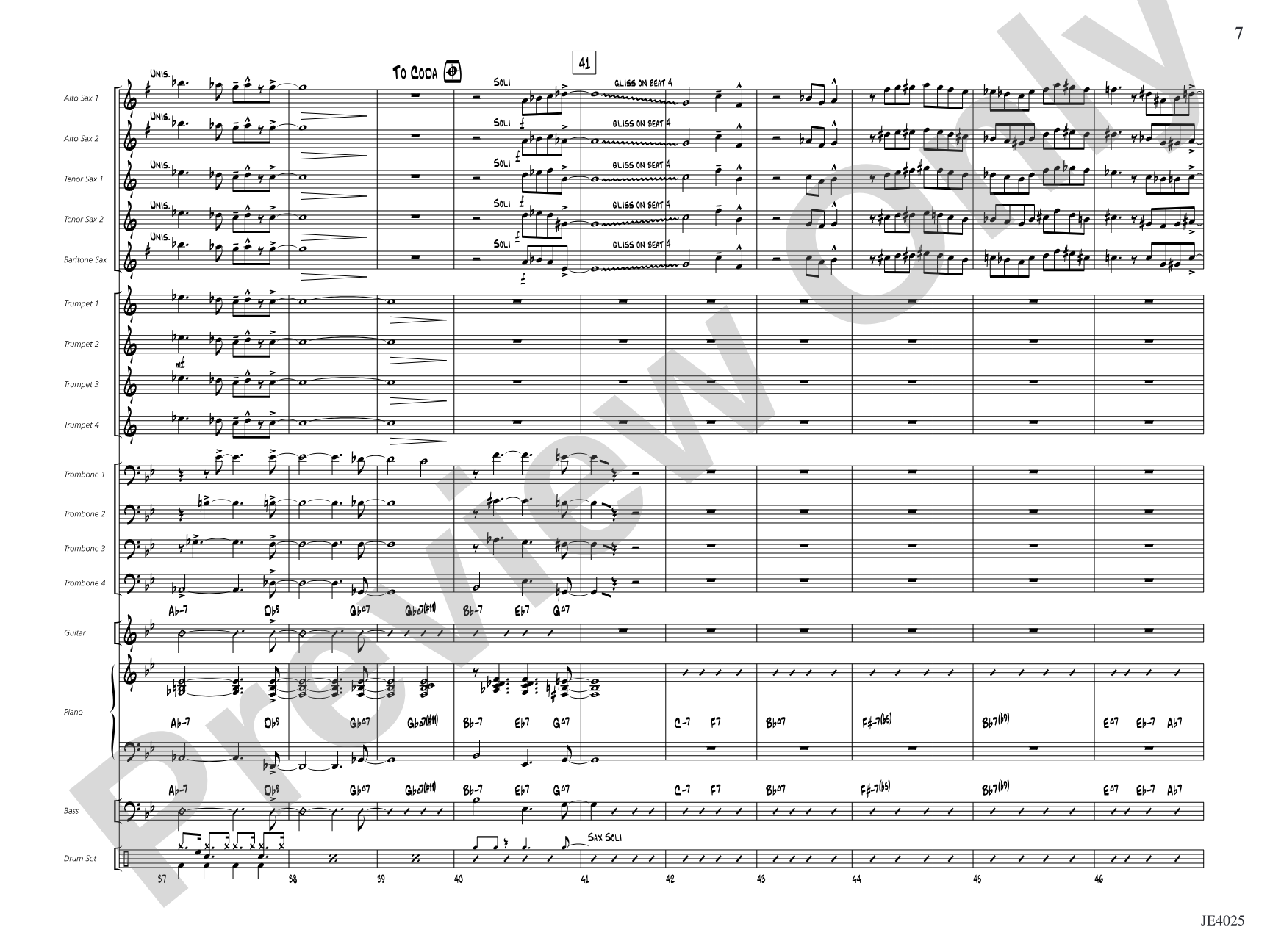 Central Shuffle: Jazz Ensemble Conductor Score & Parts
