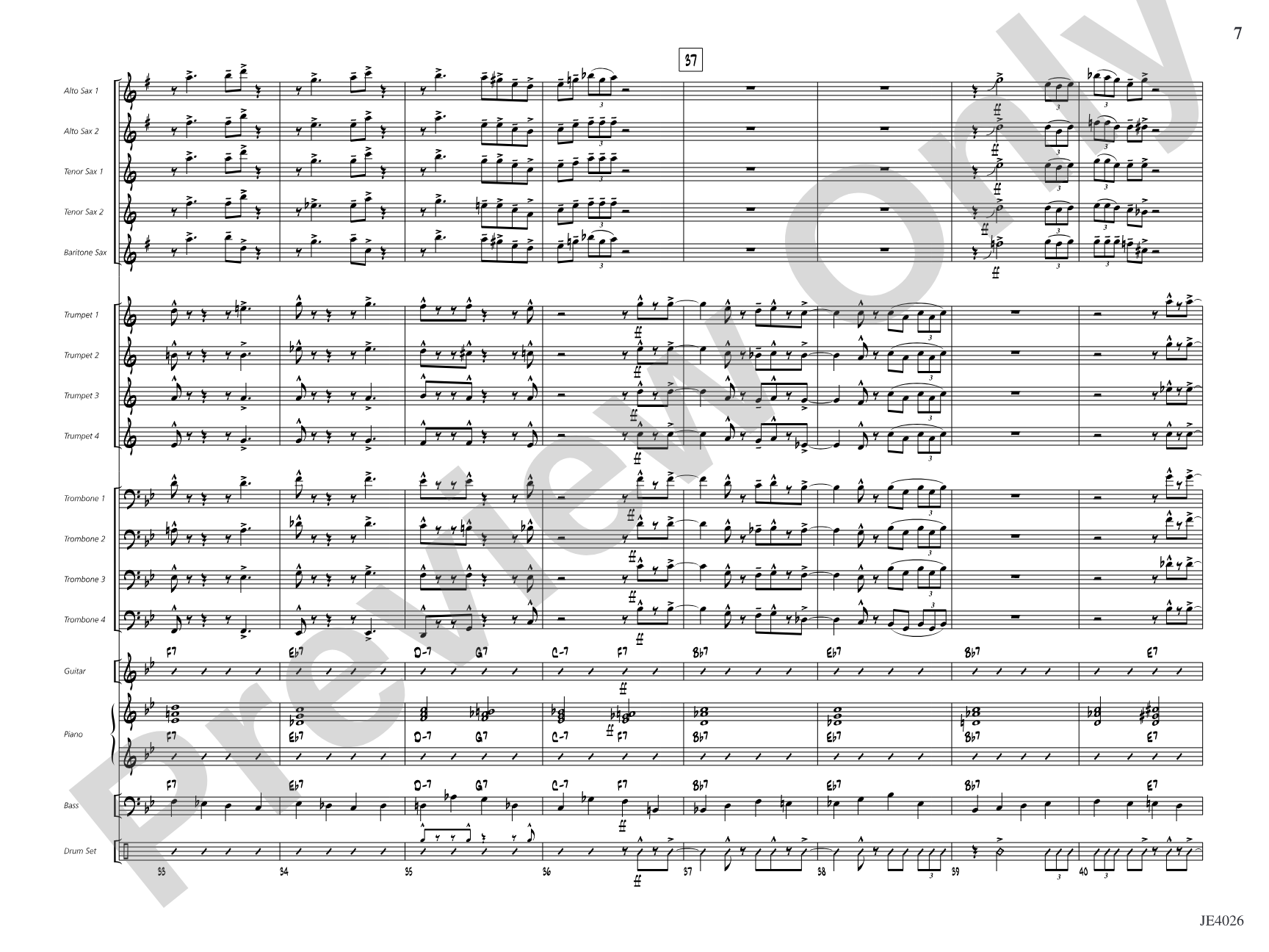 Blues & BBQ'D Ribs: Jazz Ensemble Conductor Score & Parts