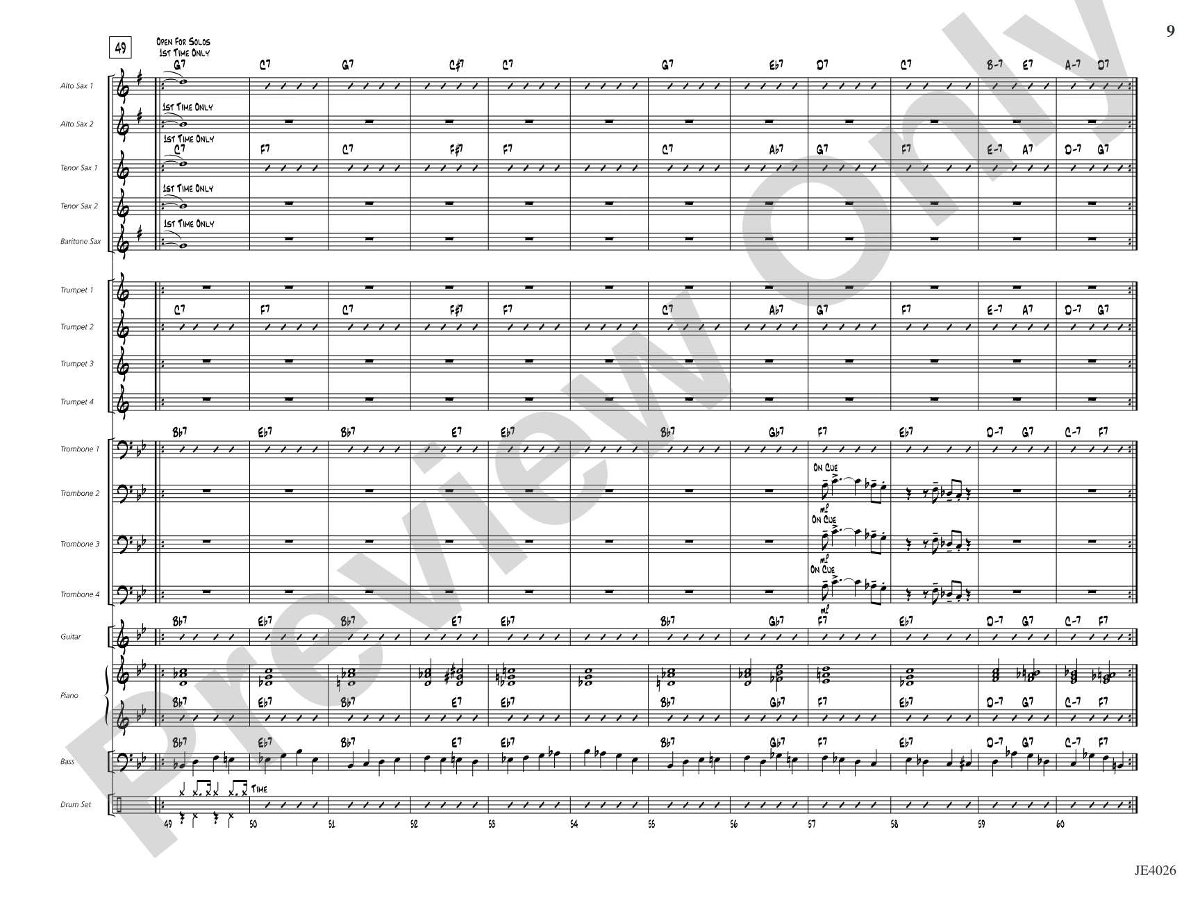 Blues & BBQ'D Ribs: Jazz Ensemble Conductor Score & Parts