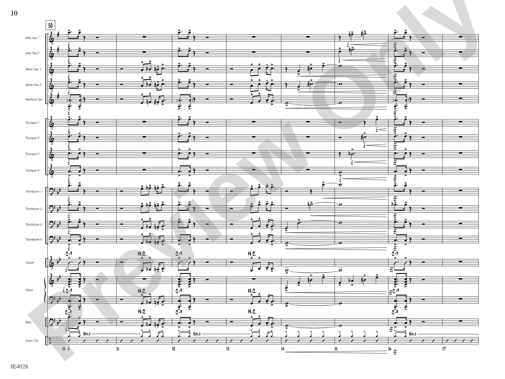 Cuaba: Jazz Ensemble Conductor Score & Parts