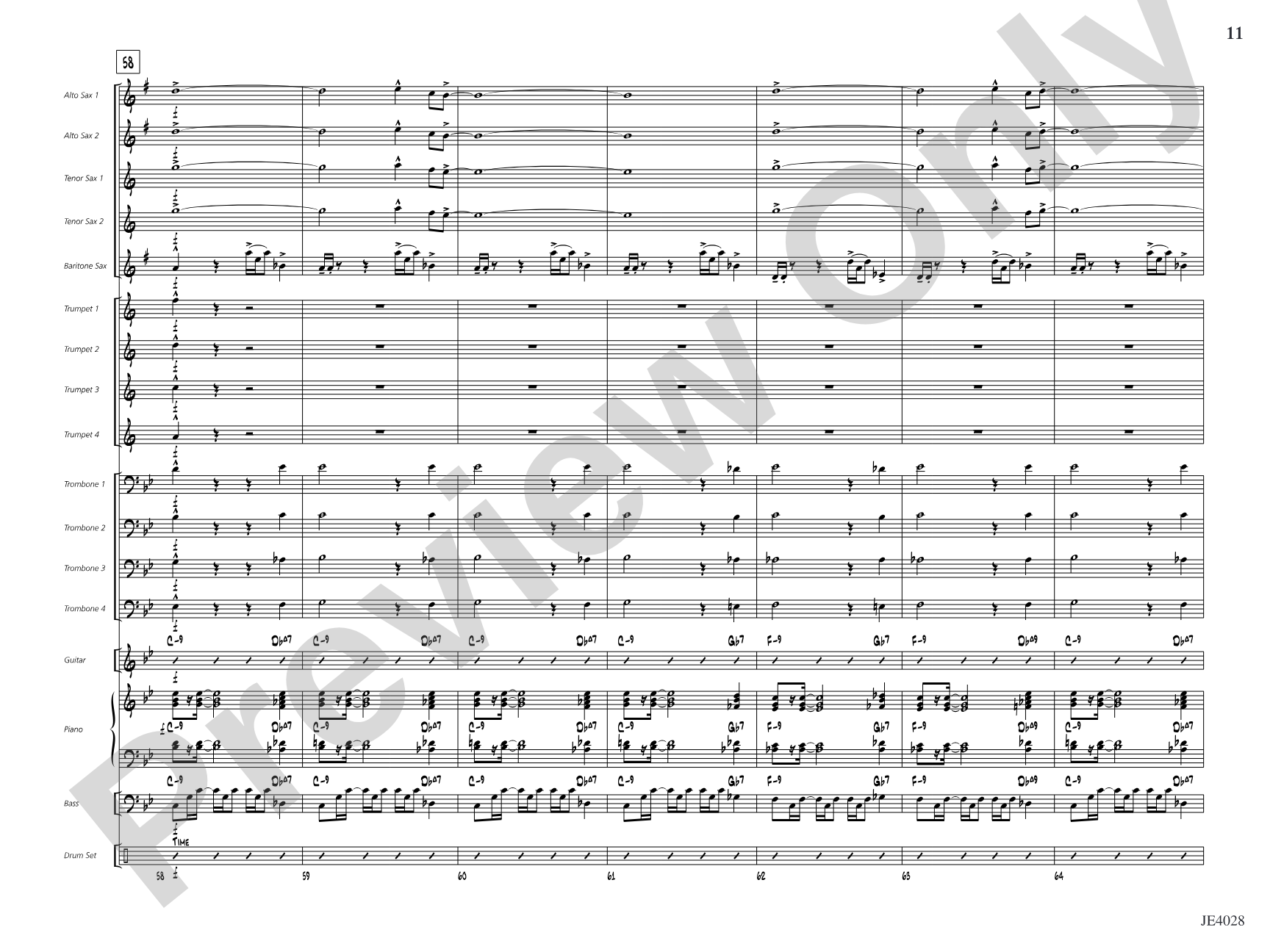 Cuaba: Jazz Ensemble Conductor Score & Parts