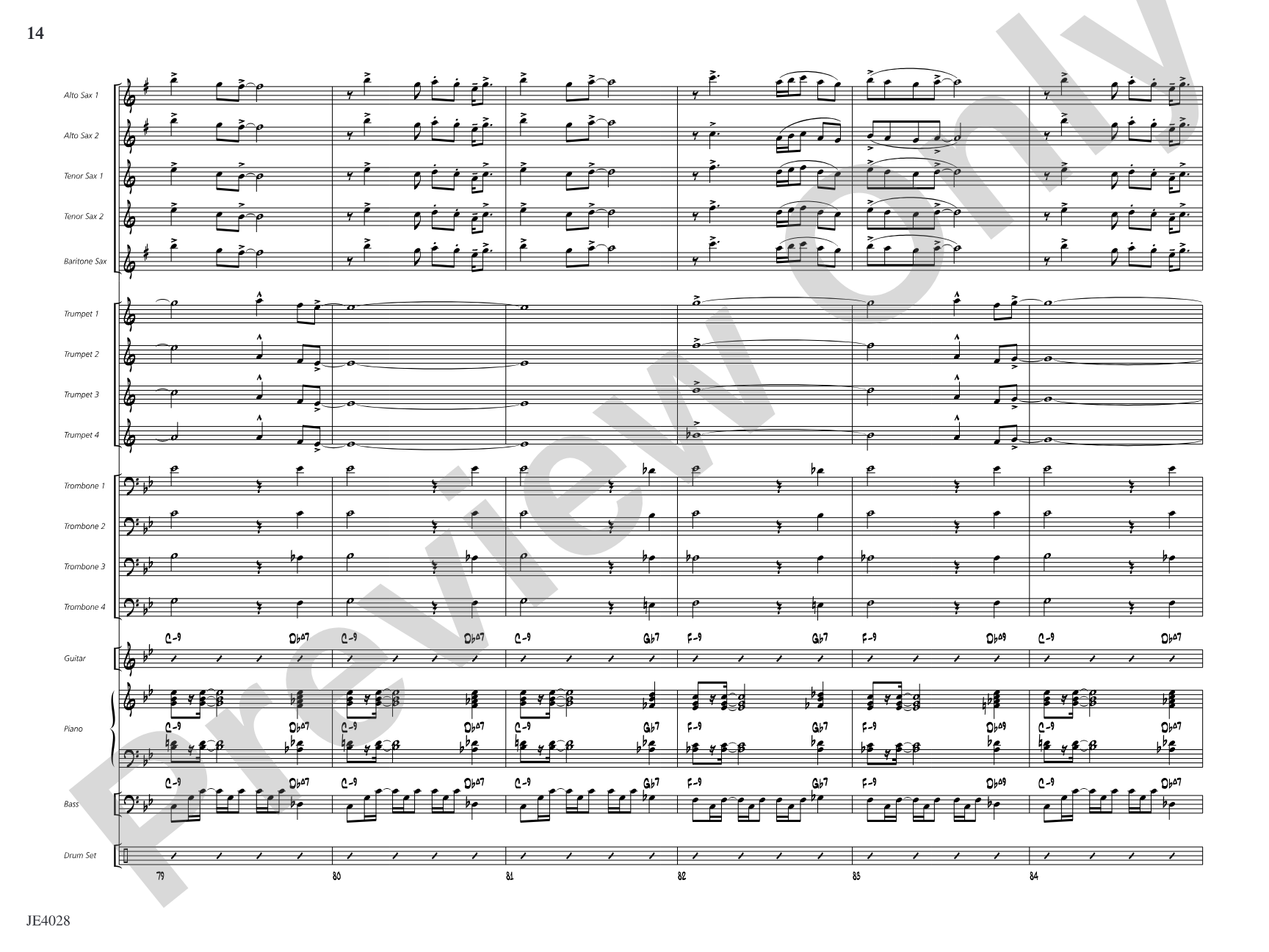 Cuaba: Jazz Ensemble Conductor Score & Parts
