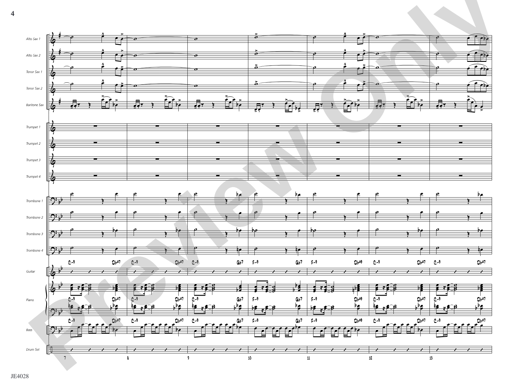 Cuaba: Jazz Ensemble Conductor Score & Parts