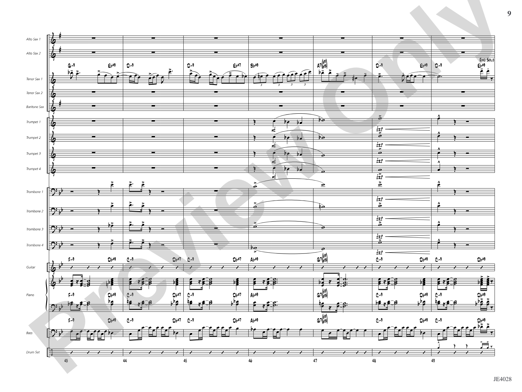 Cuaba: Jazz Ensemble Conductor Score & Parts