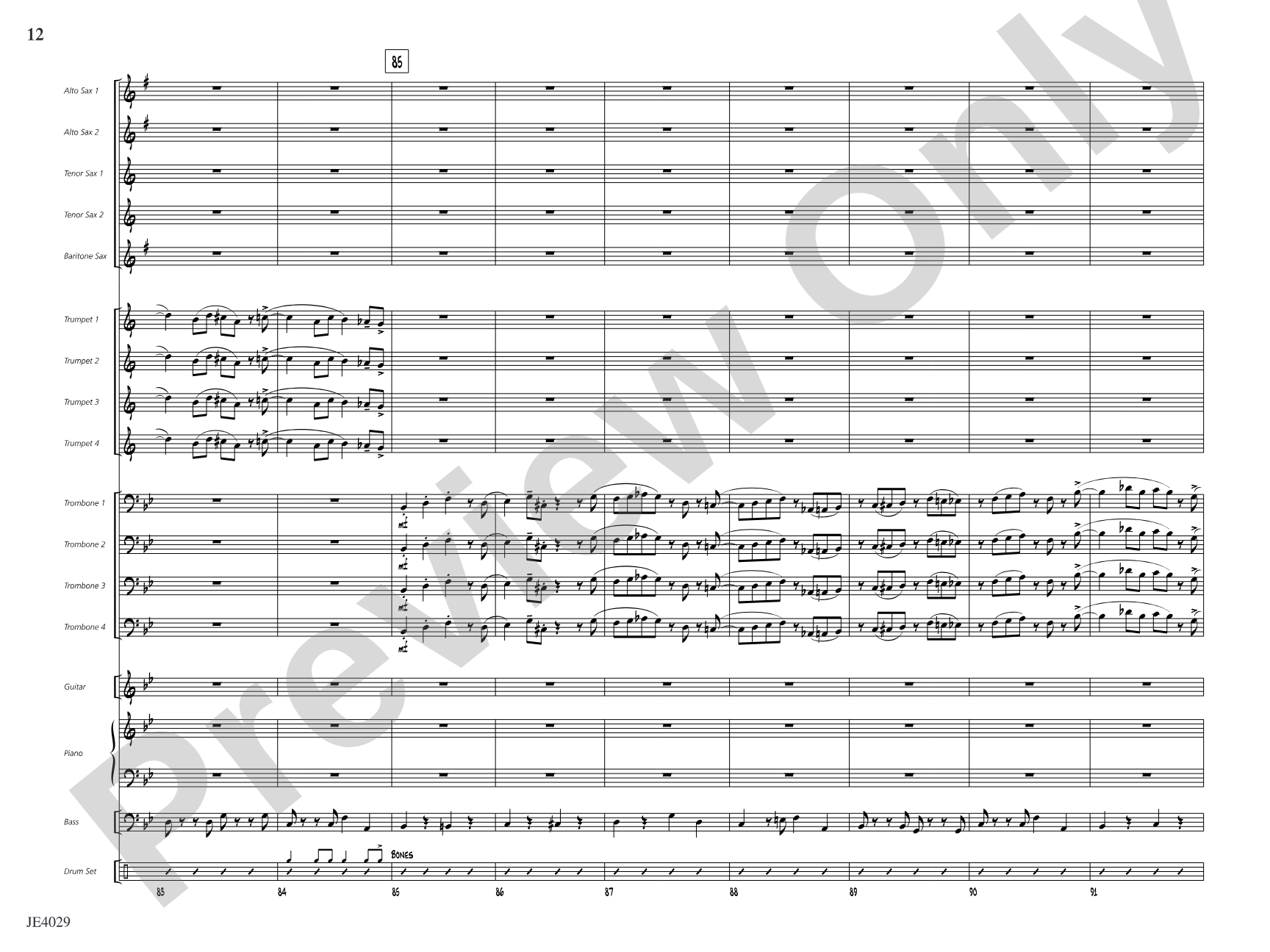 Fat City Swing: Jazz Ensemble Conductor Score & Parts